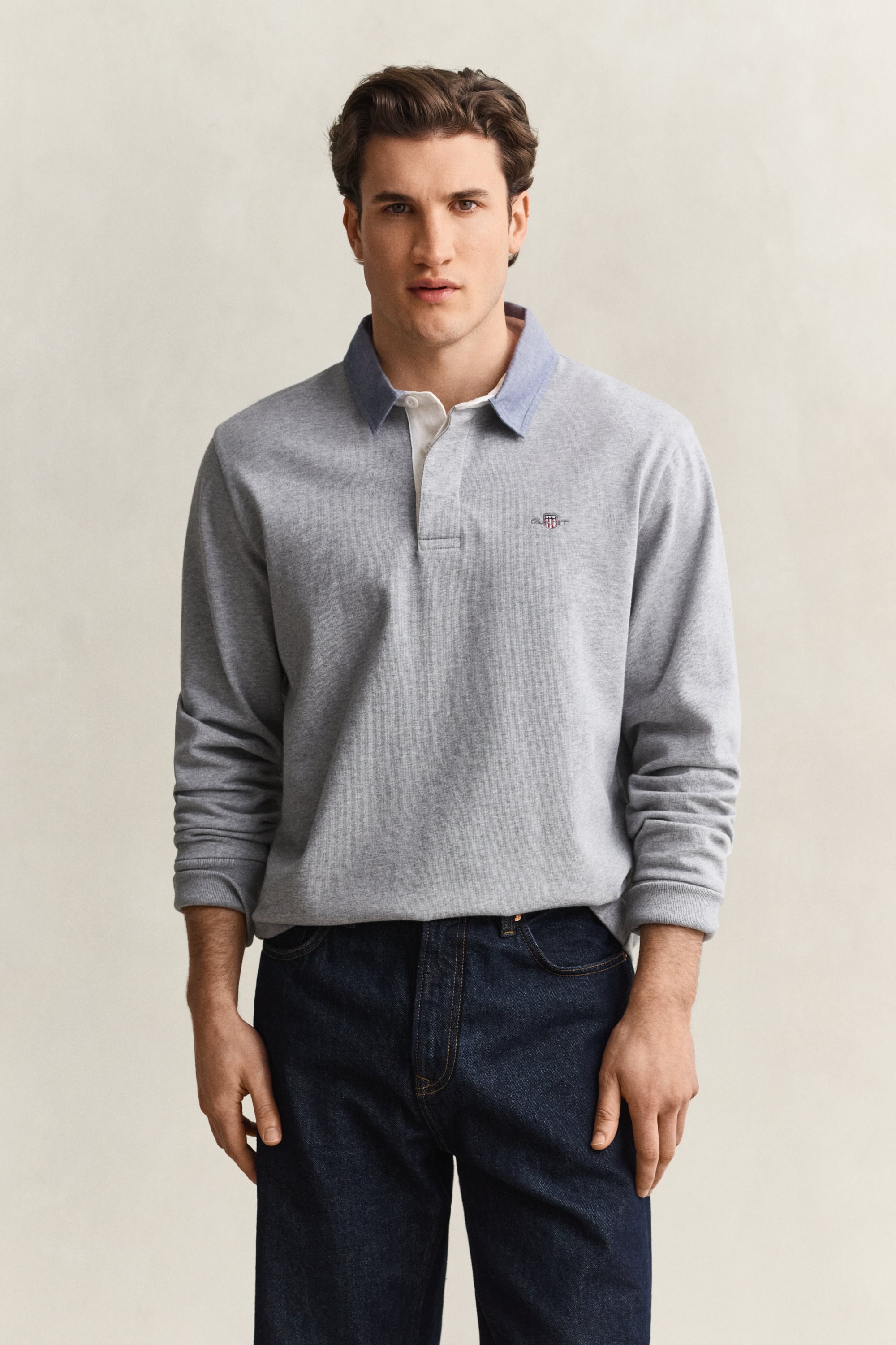 GANT Men's Reg Chambray Heavy Rugger T-Shirt - Image 5