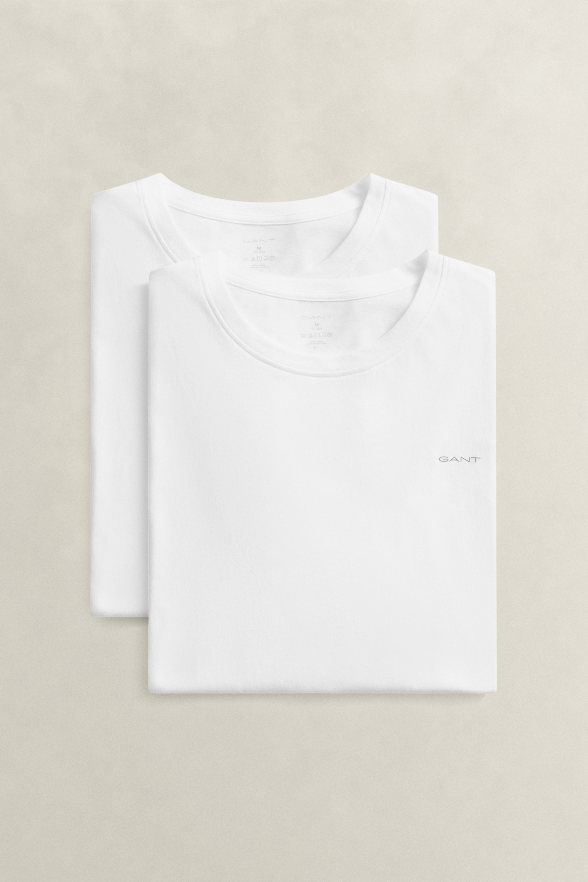 Gant Men's White 2-Pack Crew Neck T-Shirts (Xl)