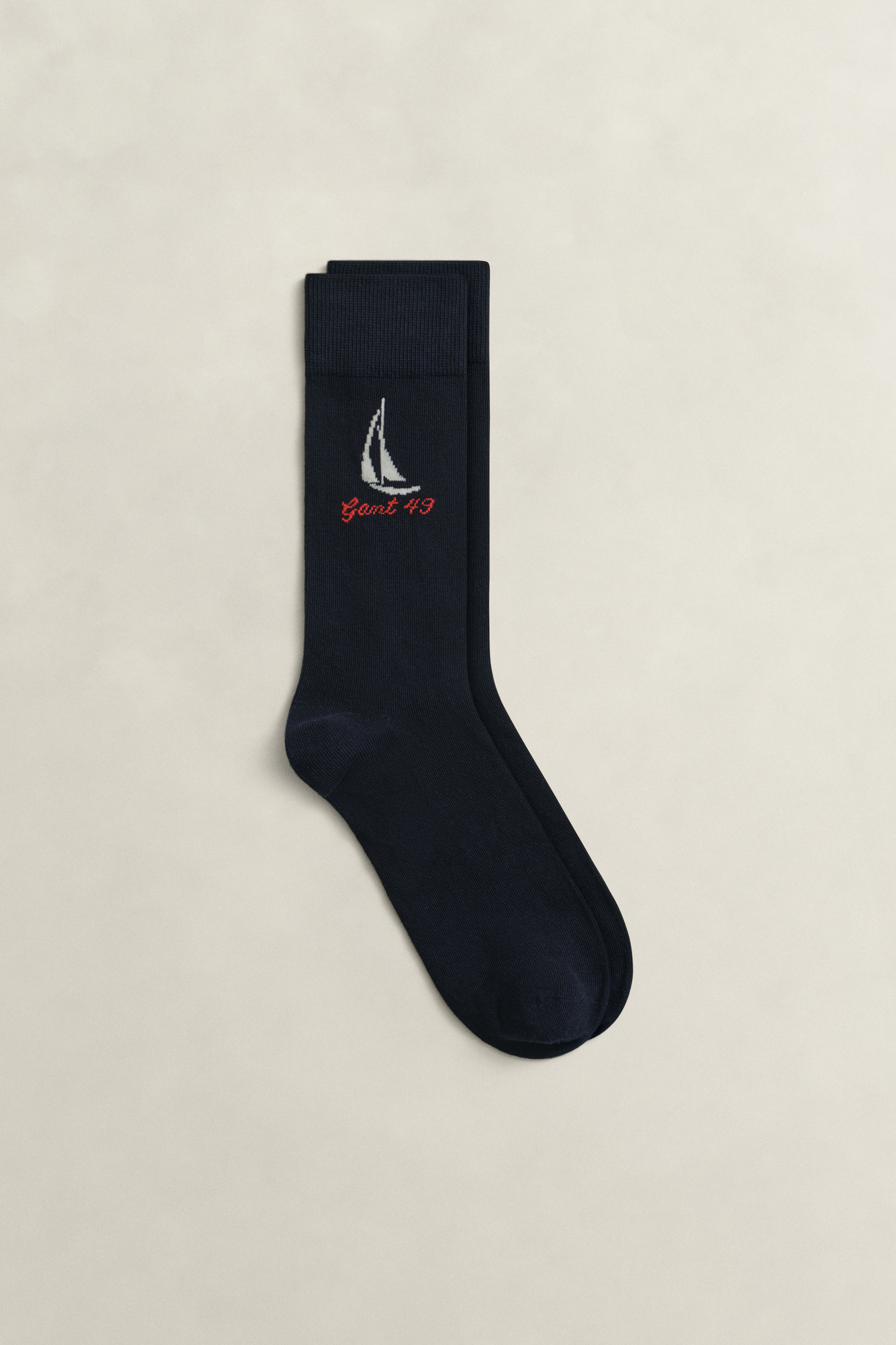 Gant Men's Navy Graphic Socks (40-42) Marine