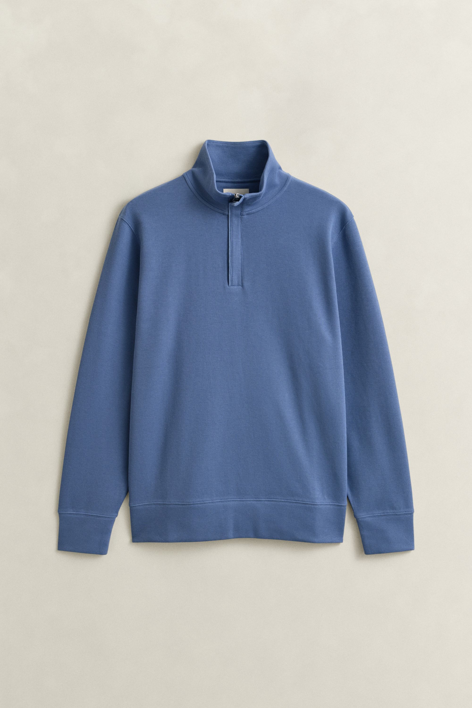 Gant Men's Faded Denim Sacker Rib Half-Zip Sweatshirt (4Xl)