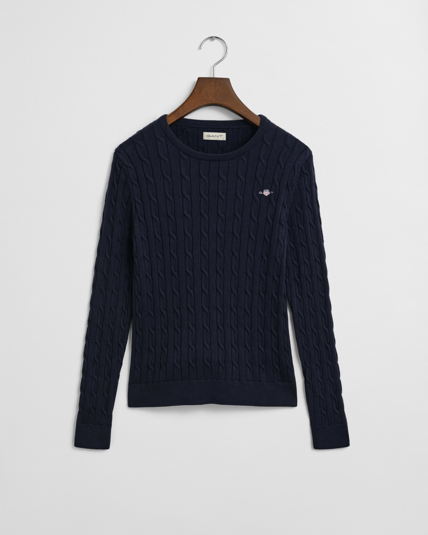 Crew Neck Sweater Ladies Gant Jumper Gant Women's Lambswool Cable