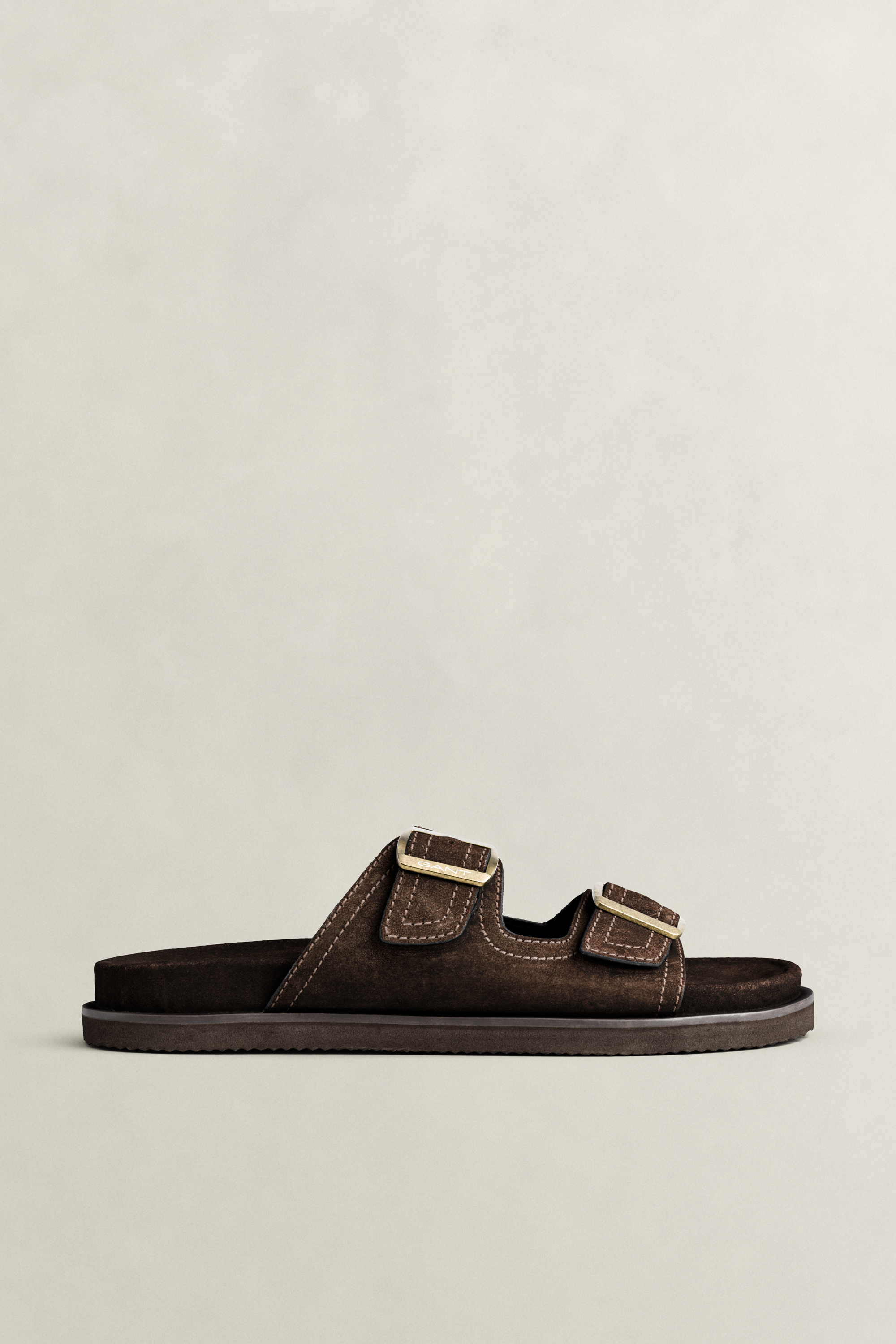 Gant Men's Brown Fairfro Suede Sandals (44) Dark
