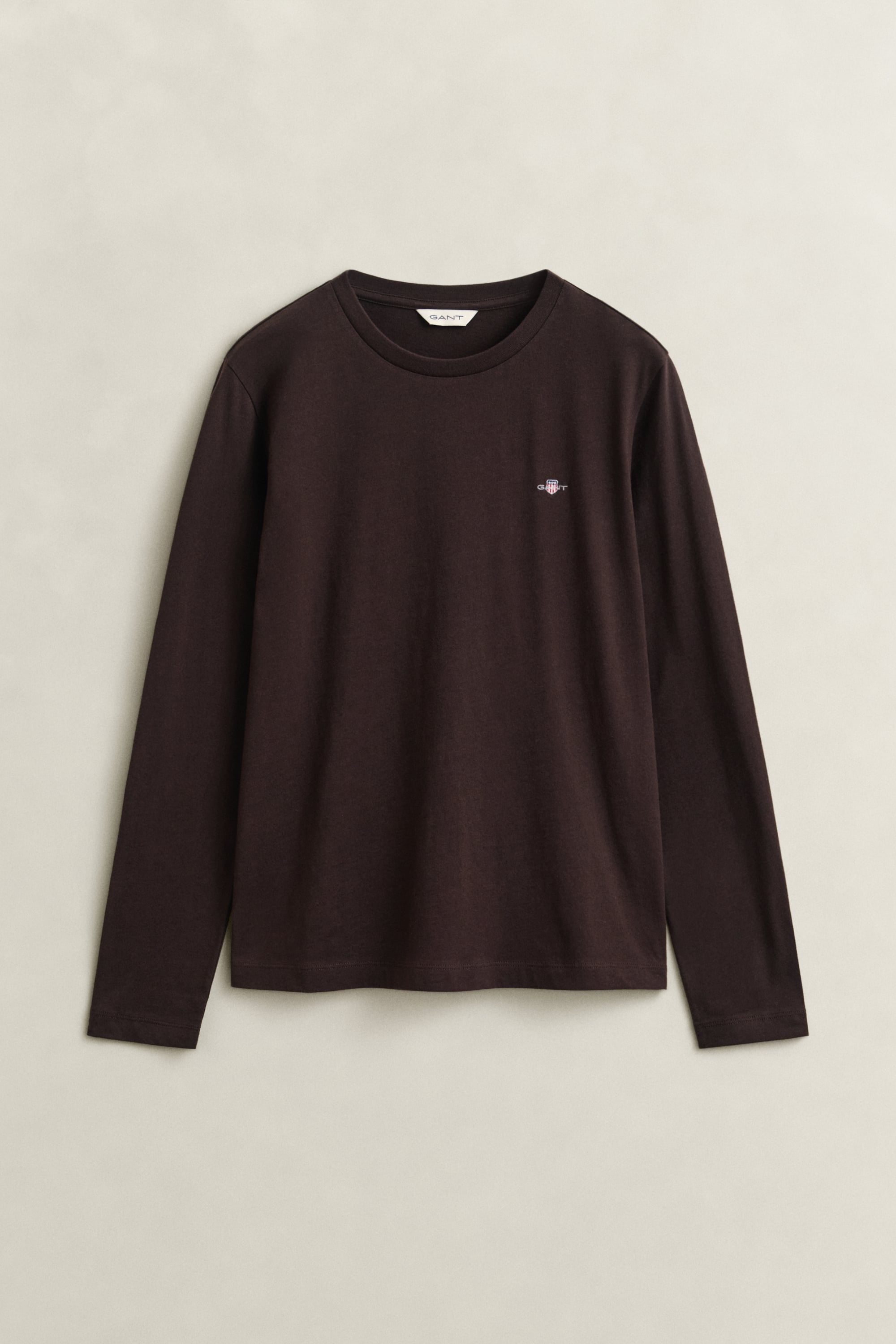 Gant Shield Long Sleeve T-shirt In Brown