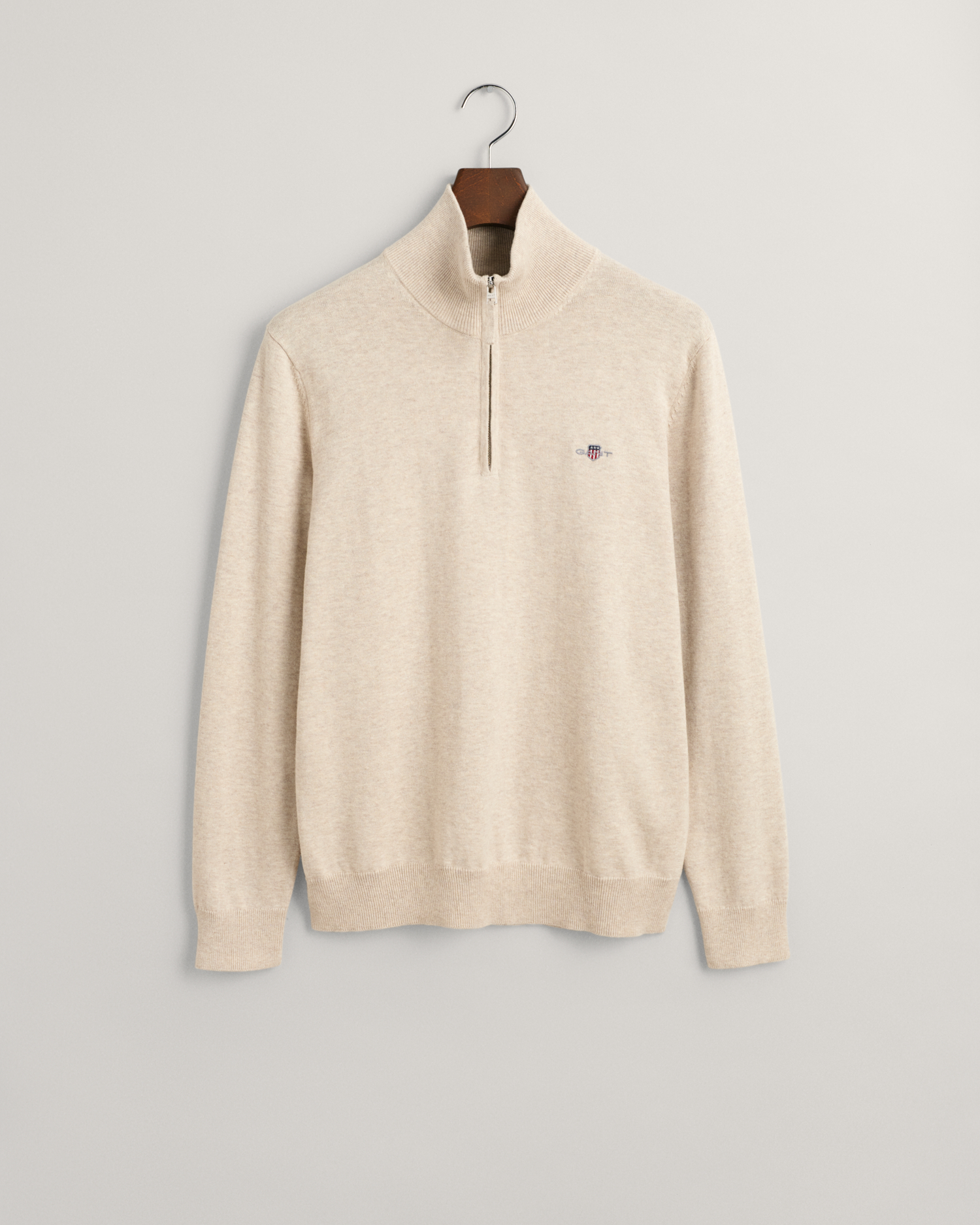 GANT Men Classic Cotton Half-Zip Sweater (M)