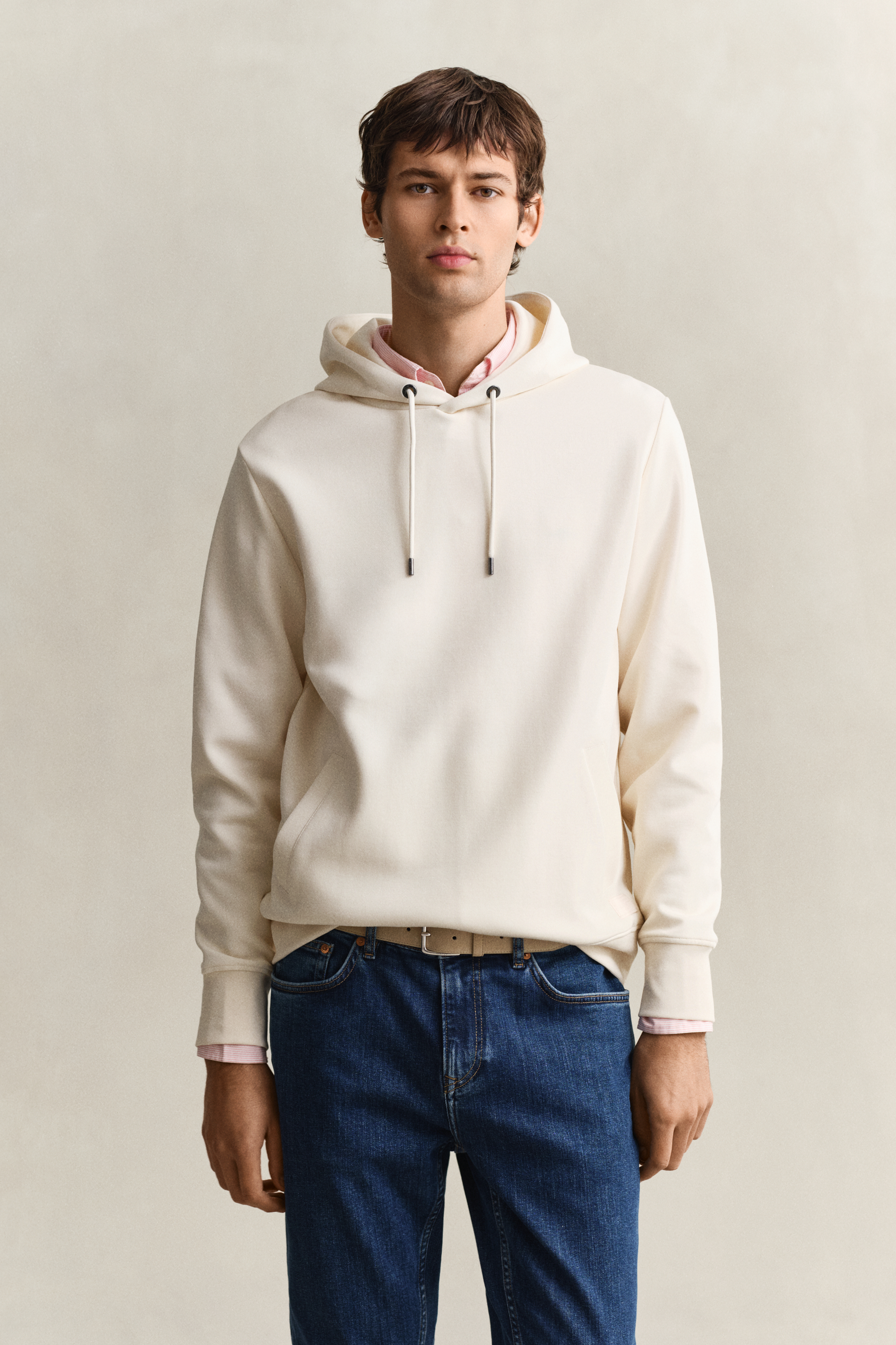 Gant Men's Creamed White Interlock Hoodie (Xxxl)