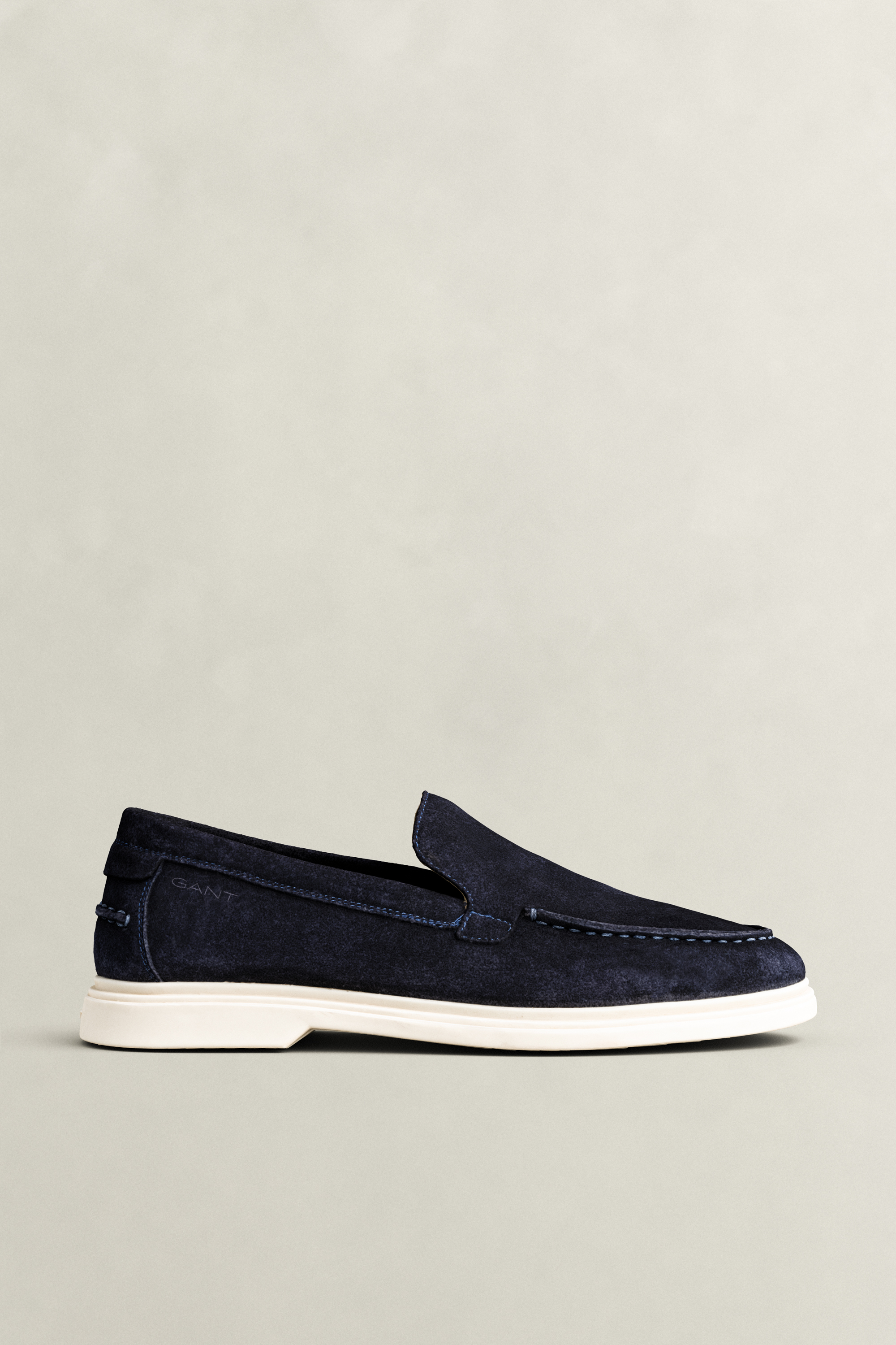 Gant Men's Navy Boery Suede Loafers (45) Marine