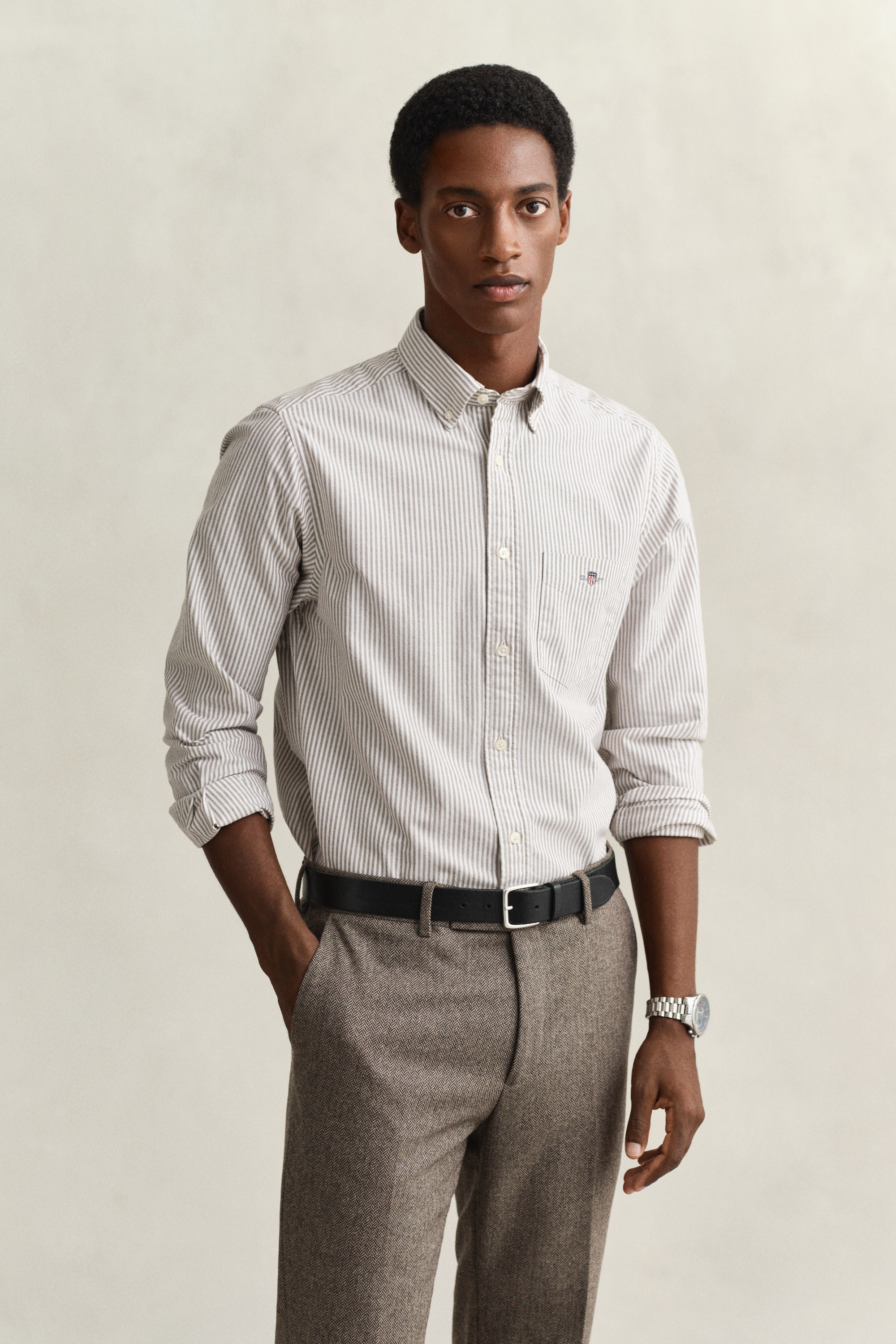 Classic Regular Striped Oxford Shirt PERSIAN