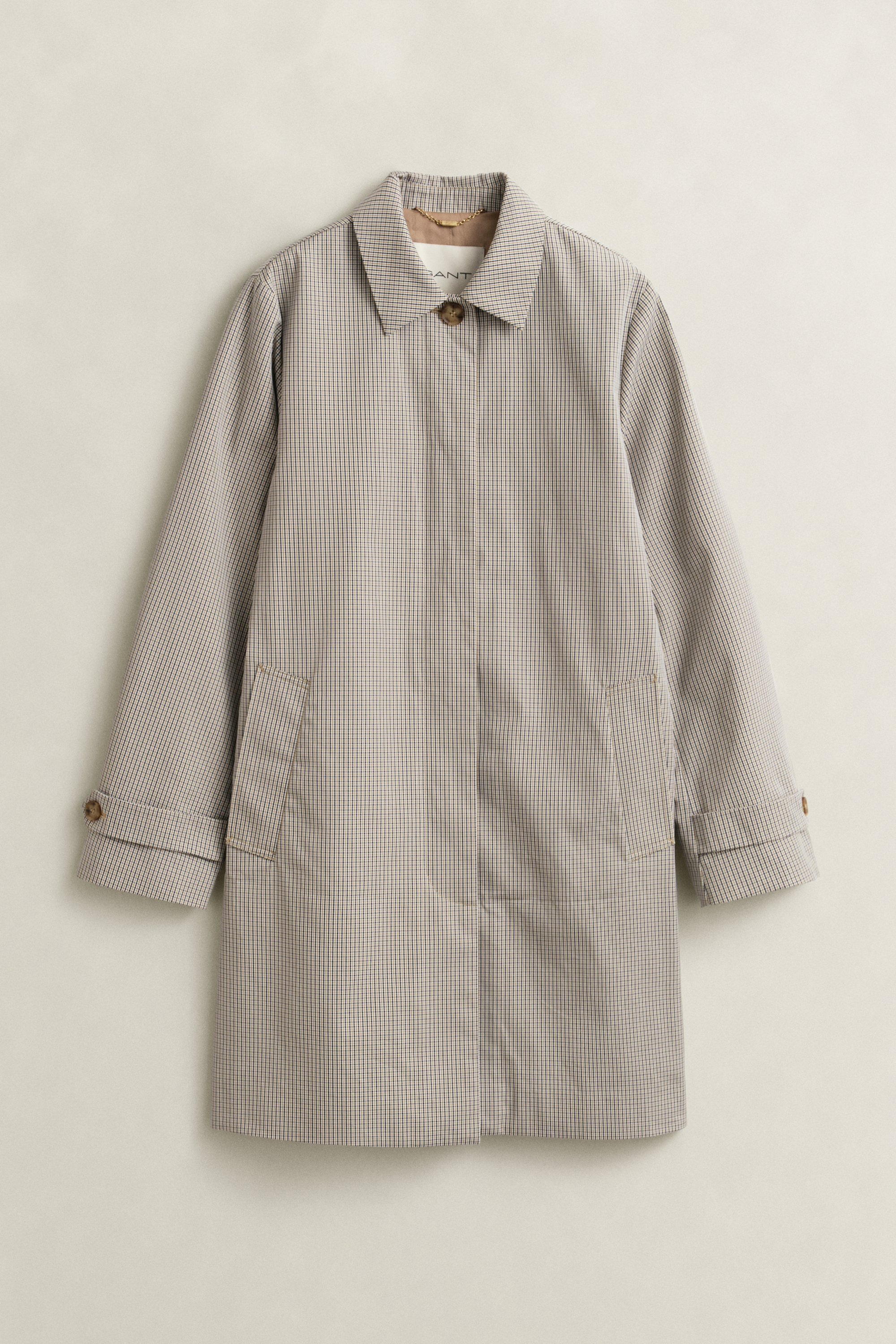 Checked Car Coat