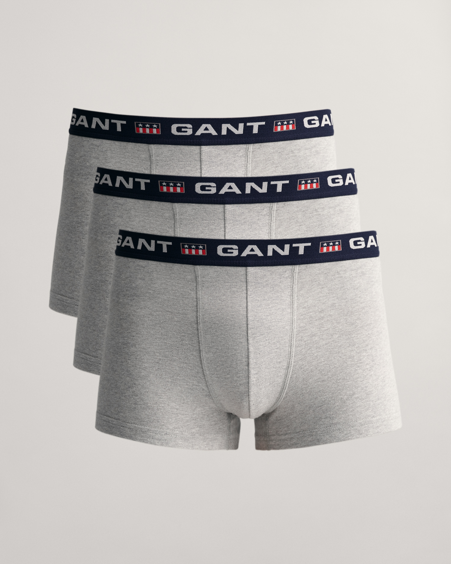 GANT Men 3-Pack Retro Shield Trunks (S) Grey