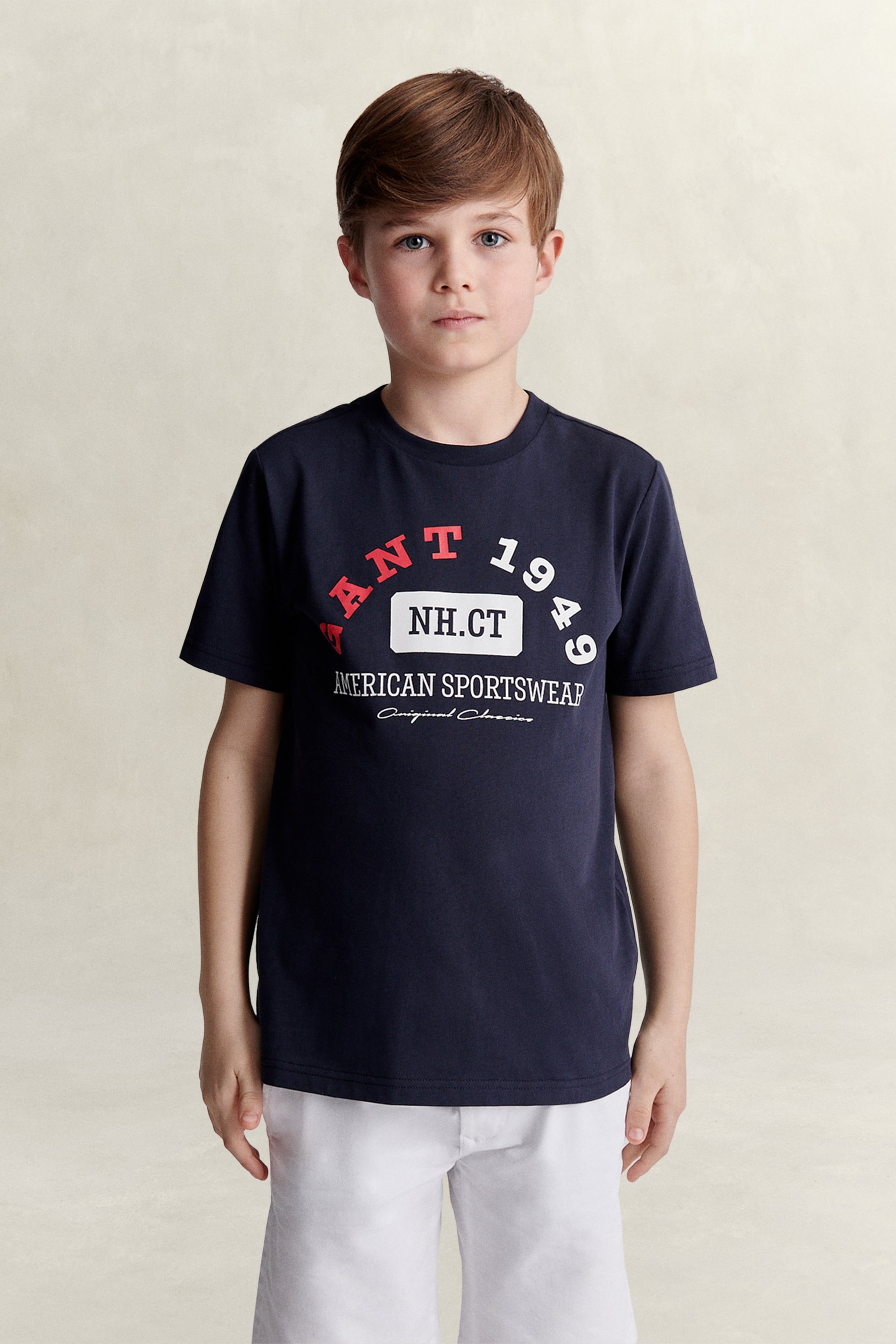 Gant Men's Navy Teens Teen Boys Graphic T-Shirt (146) Evening Blue