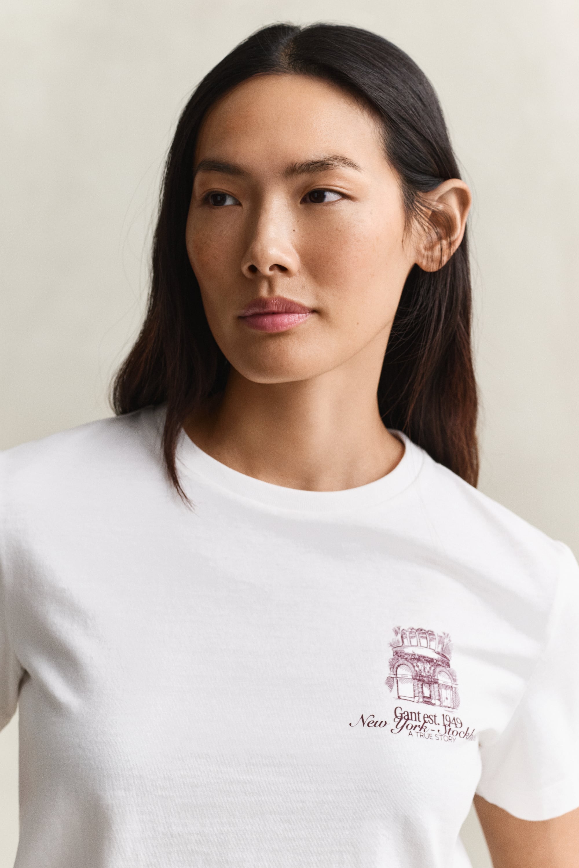 Gant Graphic T-shirt In White