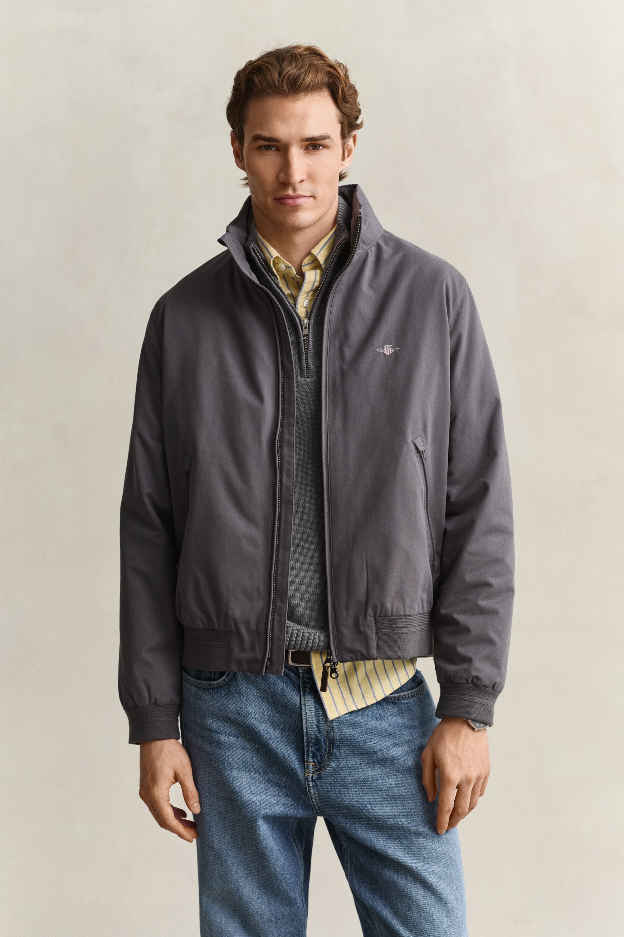 Gant Men's Dusky Anthracite Hampshire Jacket (Xxxl)