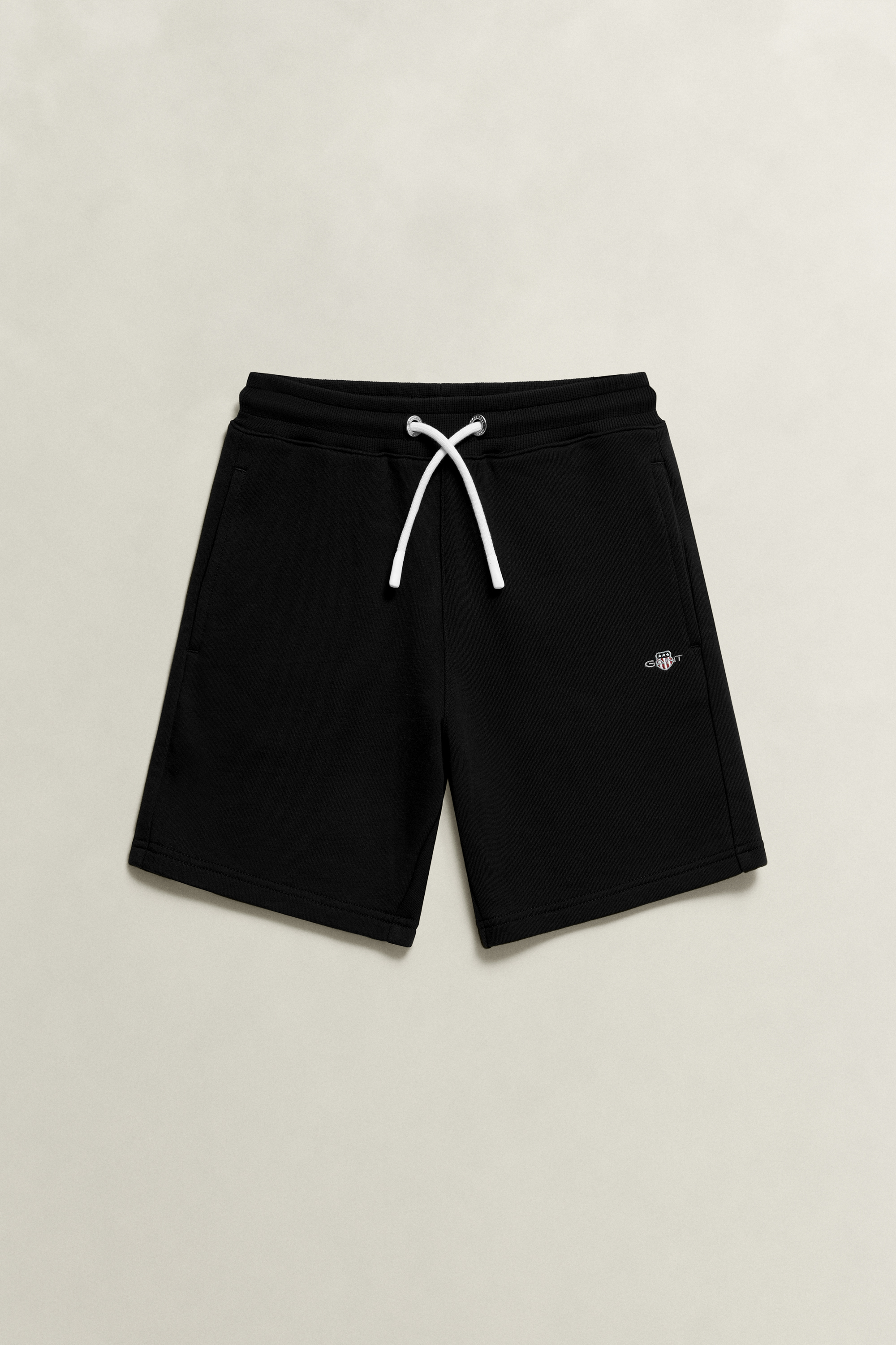 Gant Men's Black Teens Teen Boys Shield Sweatshorts (170)