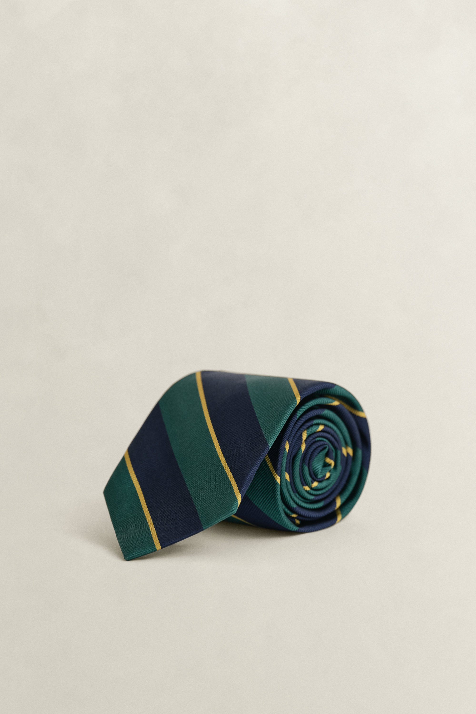 Gant Men's Deep Forest Green Striped Tie (One Size)