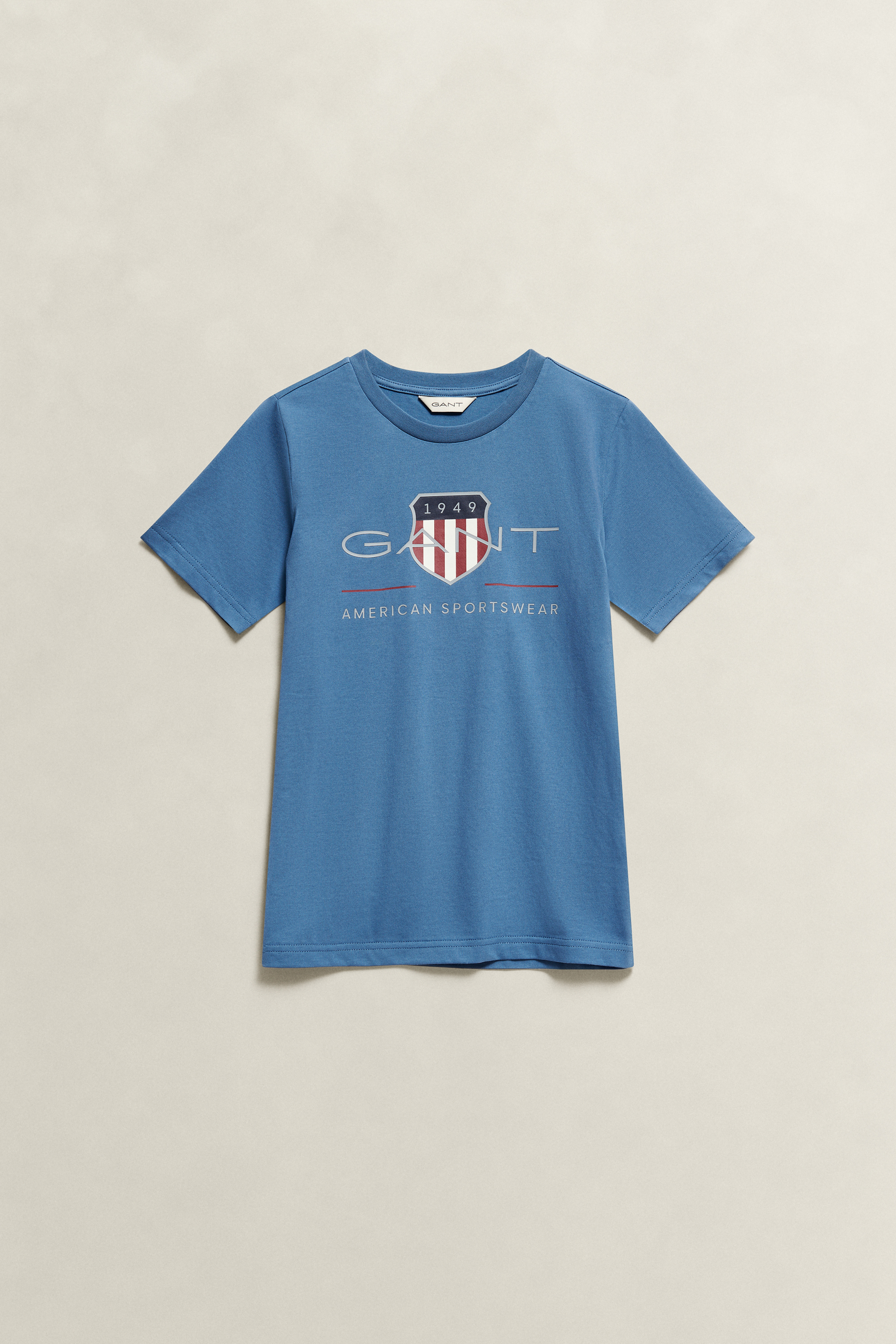 Gant Unisex Blue Teens Archive Shield T-Shirt (134/140) Salty Sea