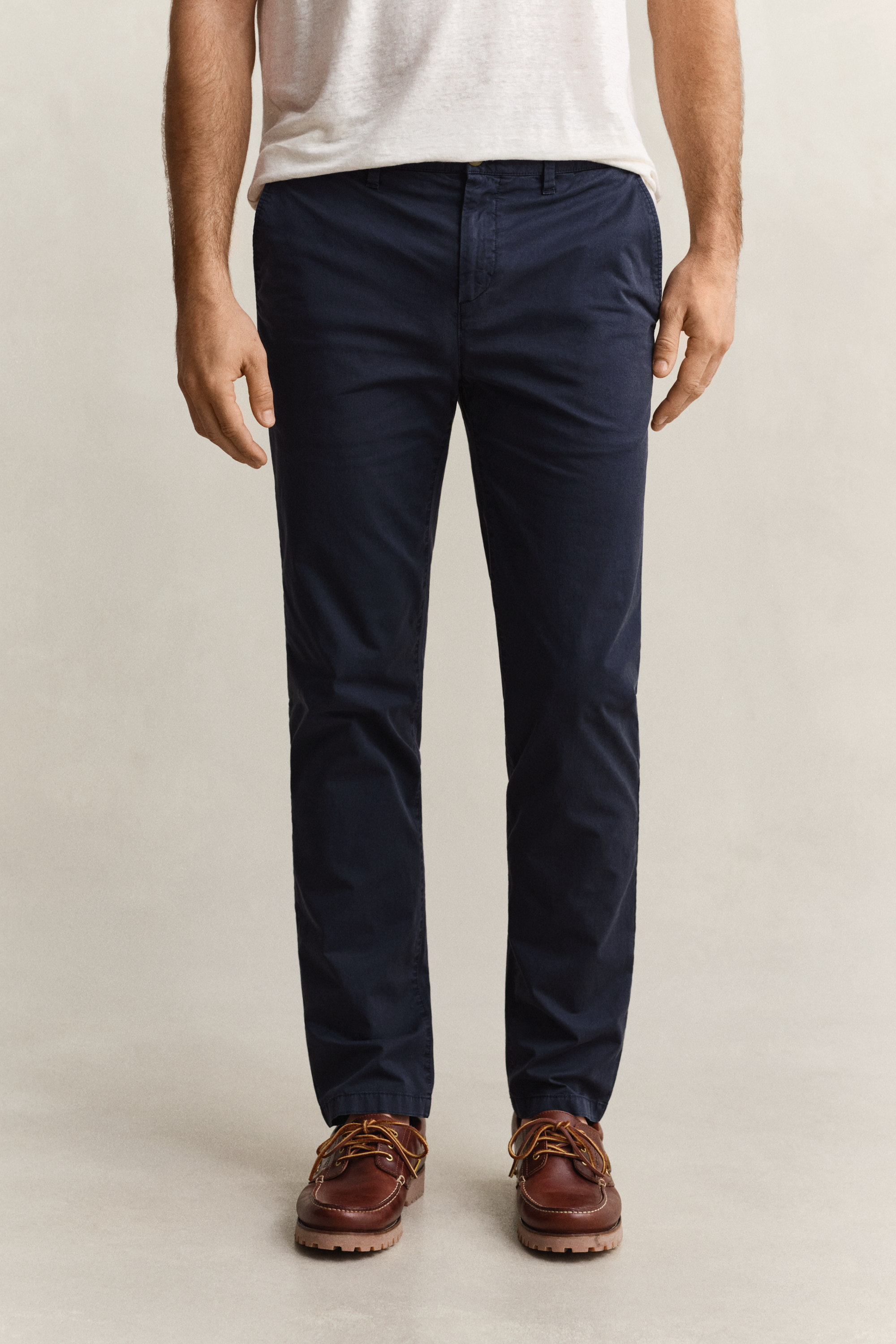Gant Men's Navy Sunfaded Chinos (36/32) Evening Blue