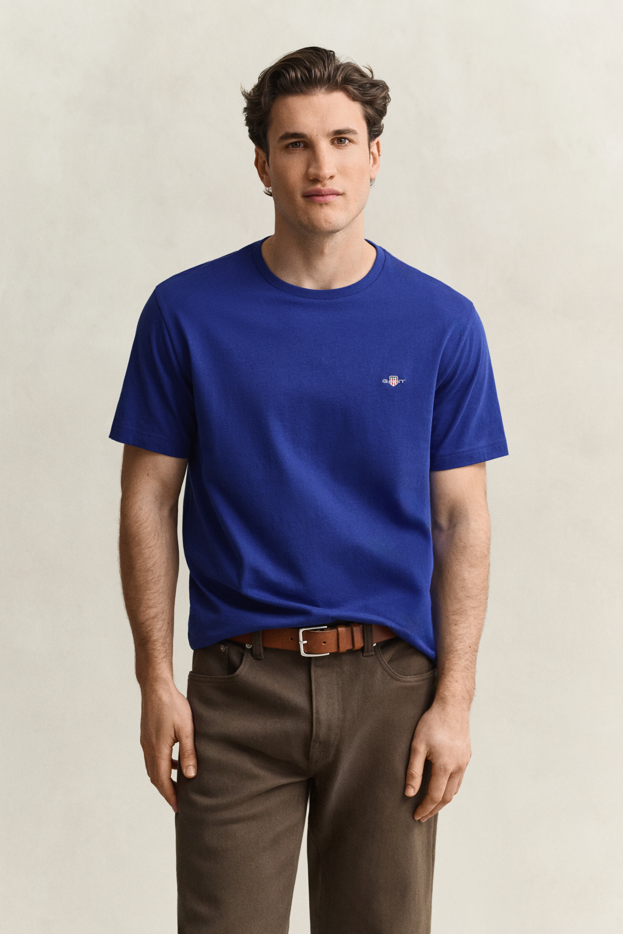Gant Men's Crisp Blue Regular Fit Shield T-Shirt (Xxxl)