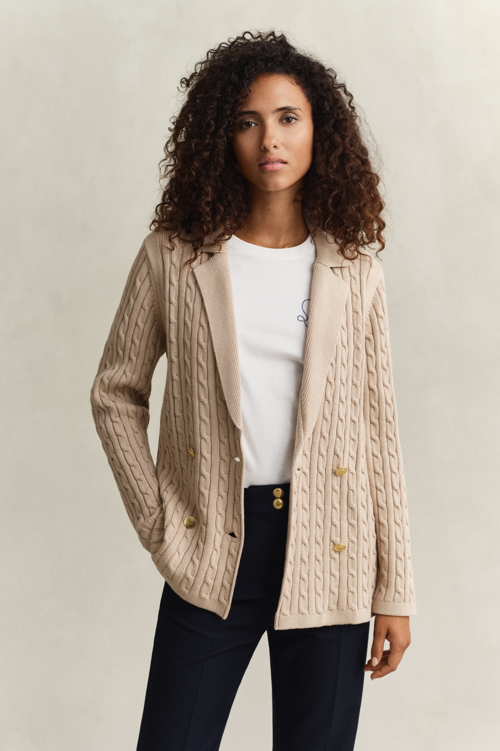 Gant Cable Knit Club Blazer