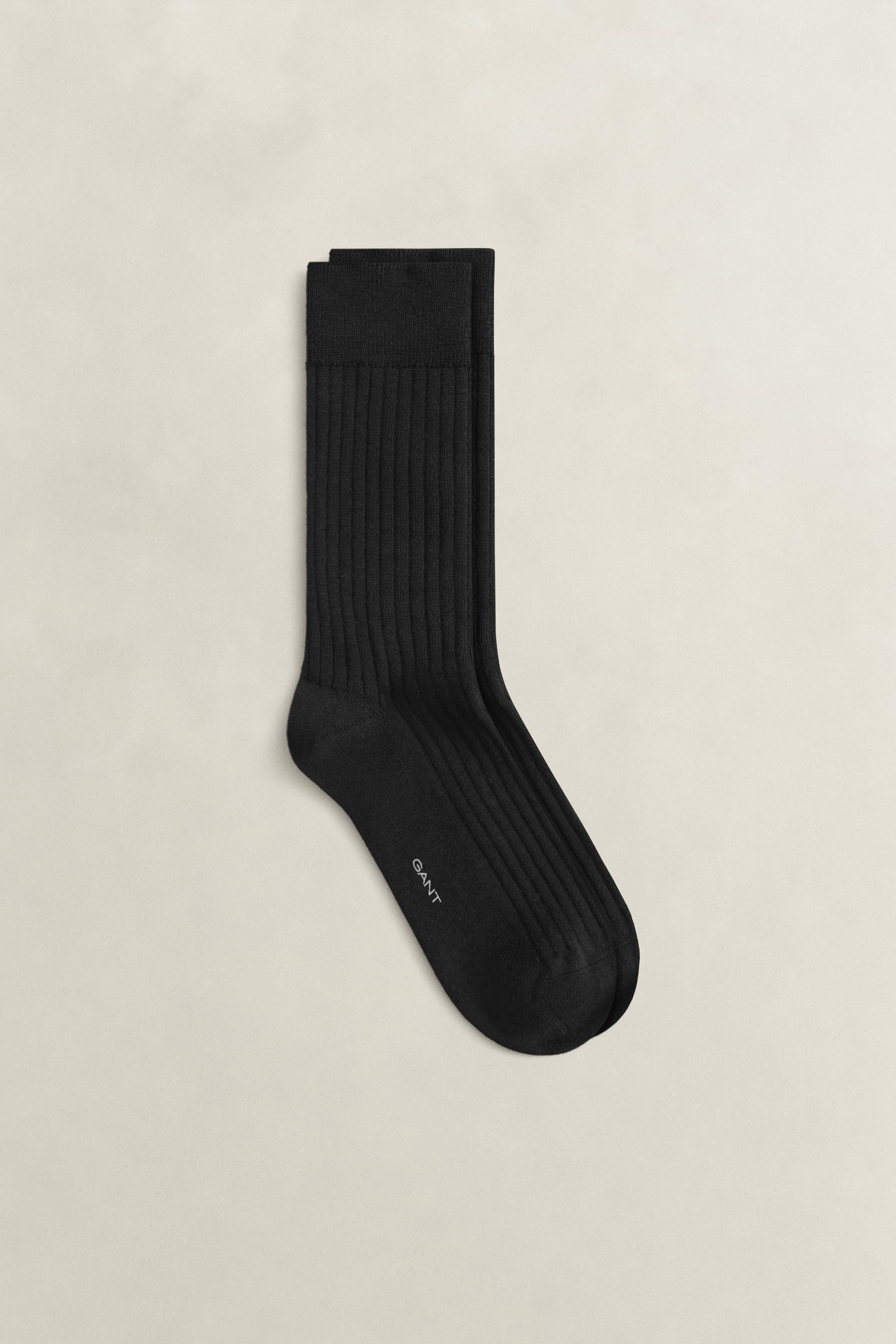 Gant Merino Wool Socks In Black