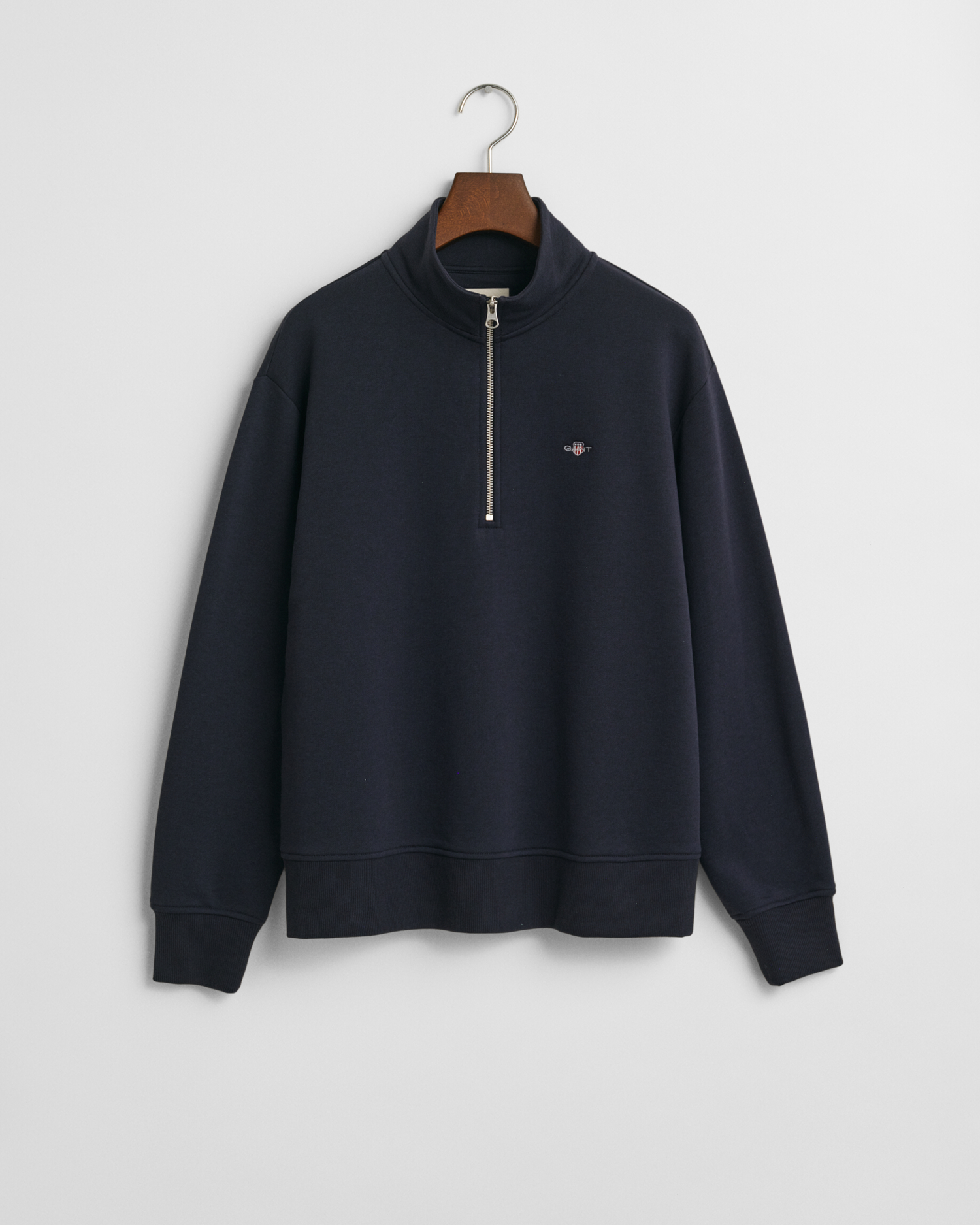 Gant Women's Blue Shield Half Zip Sweatshirt ) Extra Small