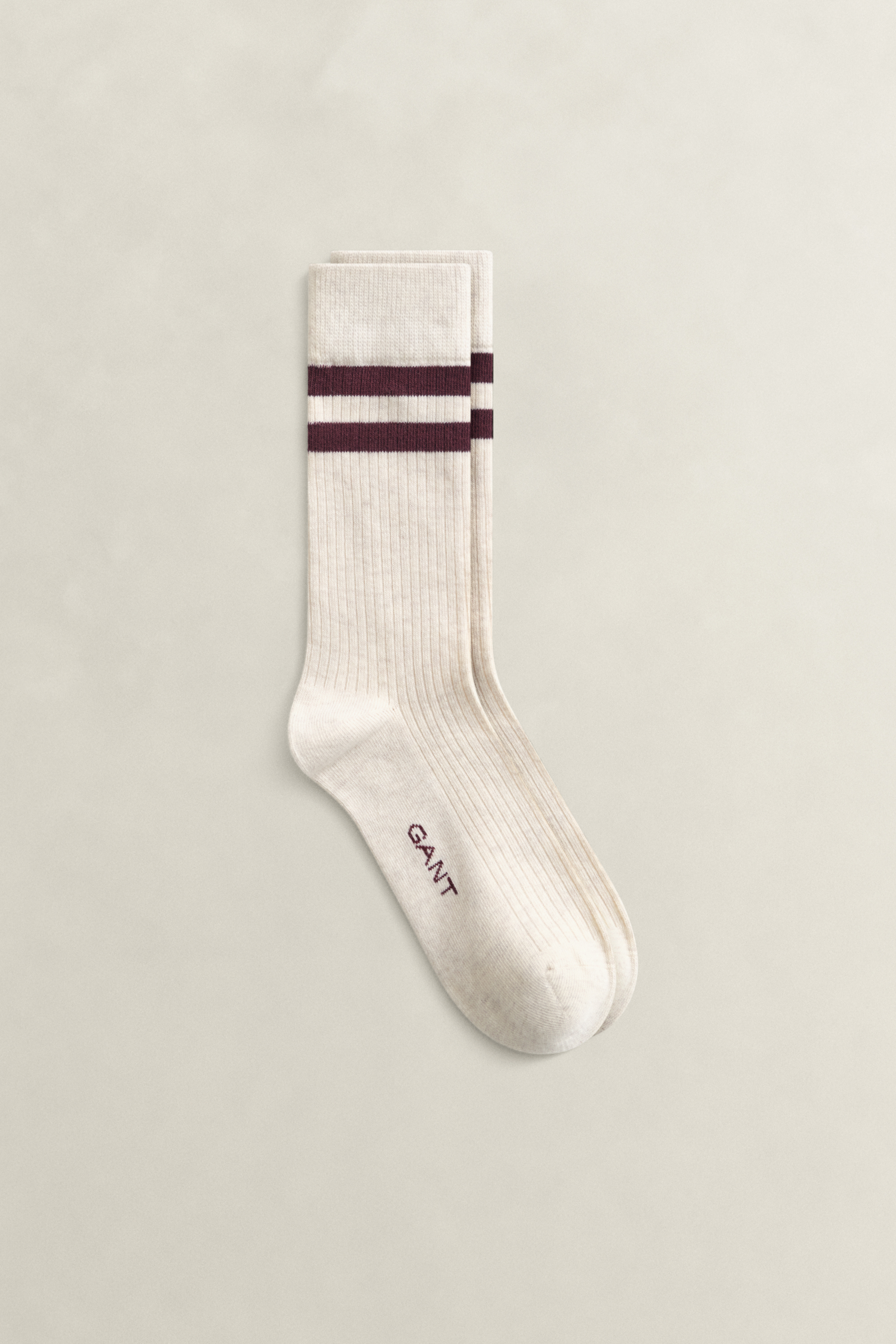 Gant Women's Beige Lightweight Sport Socks (36-38) Light Melange