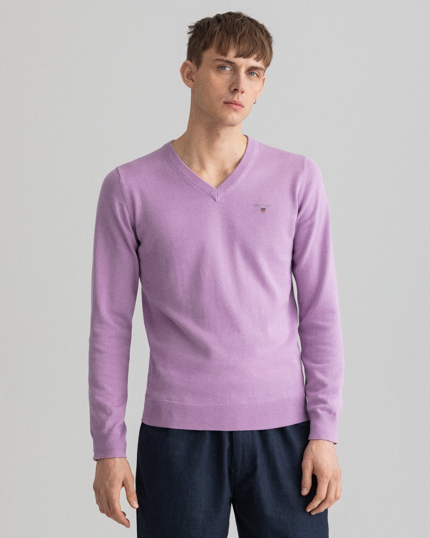 Classic Cotton V-Neck Sweater - GANT