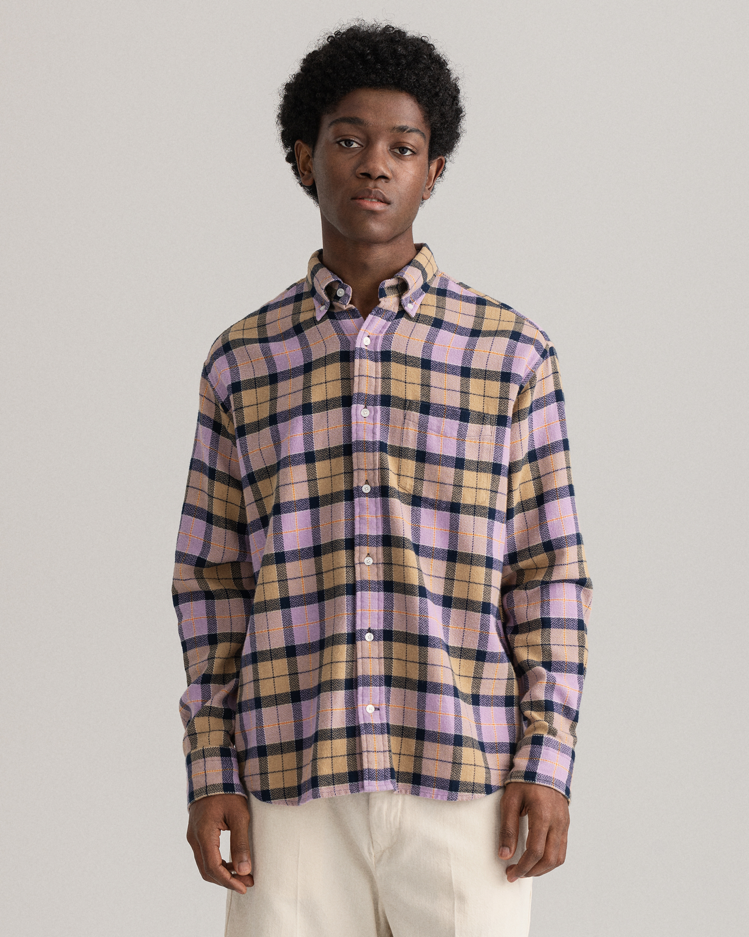 Textured check shirt Clearance