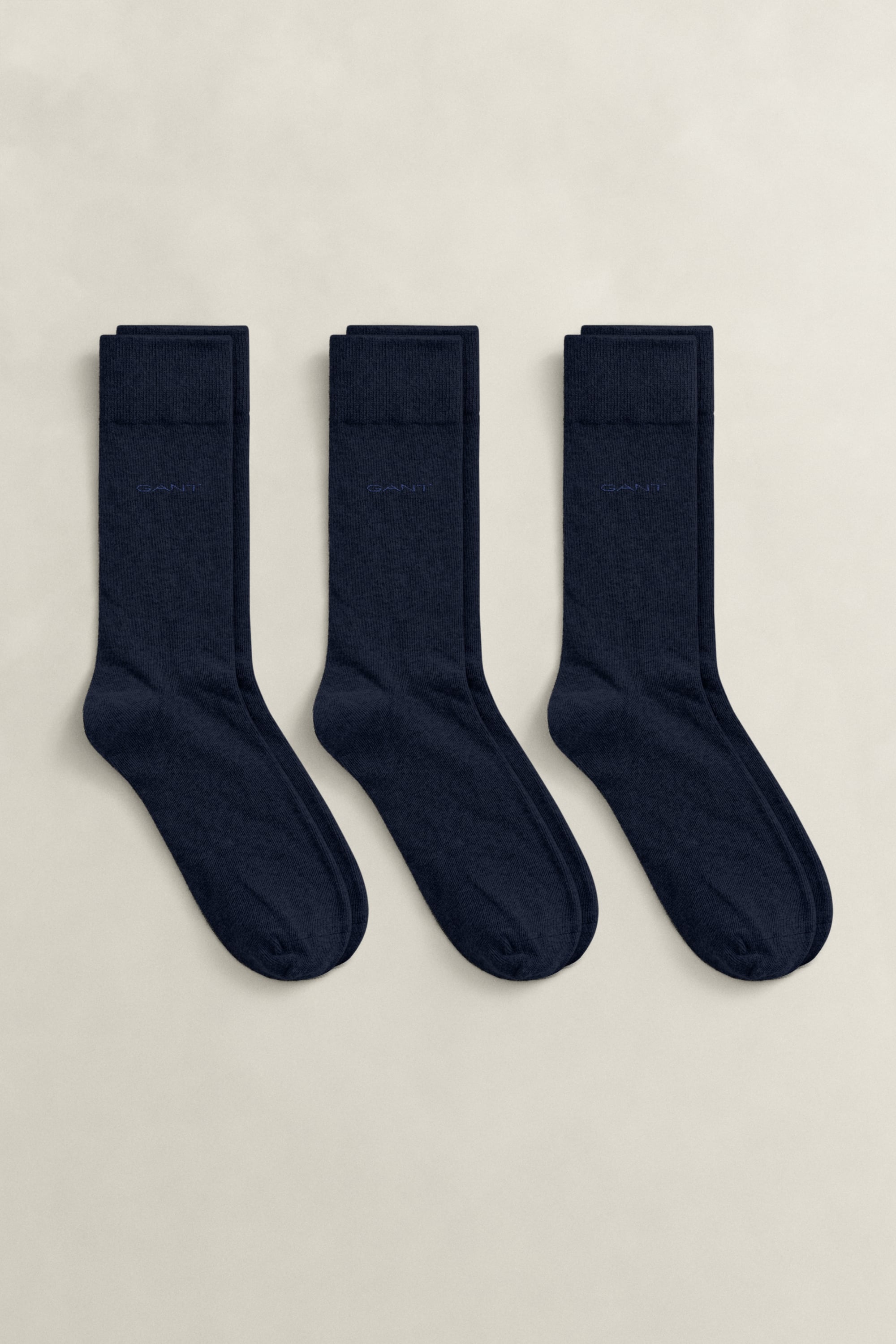 Gant 3-pack Soft Cotton Socks In Blue