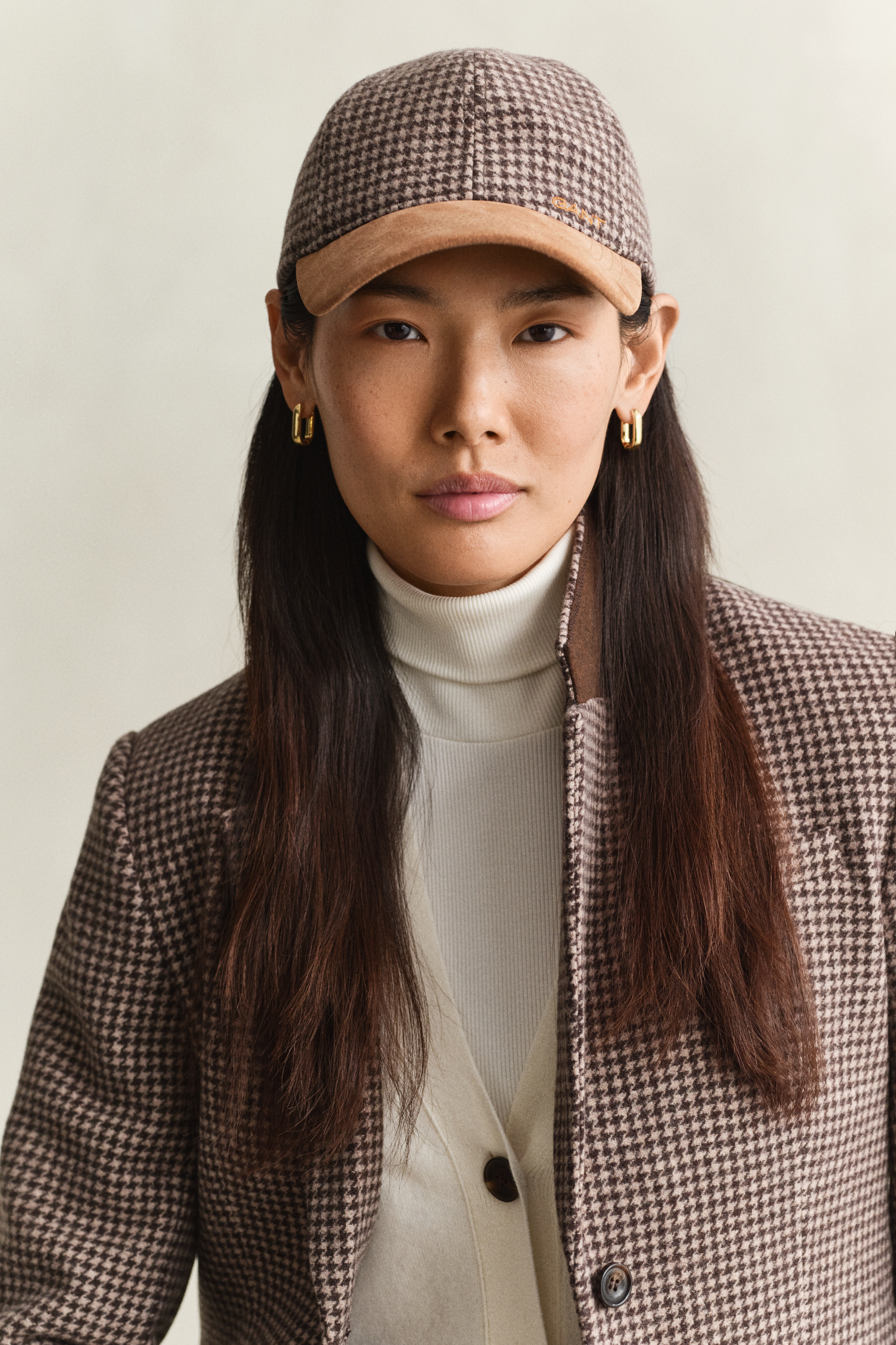 Checked Wool Cap FADED