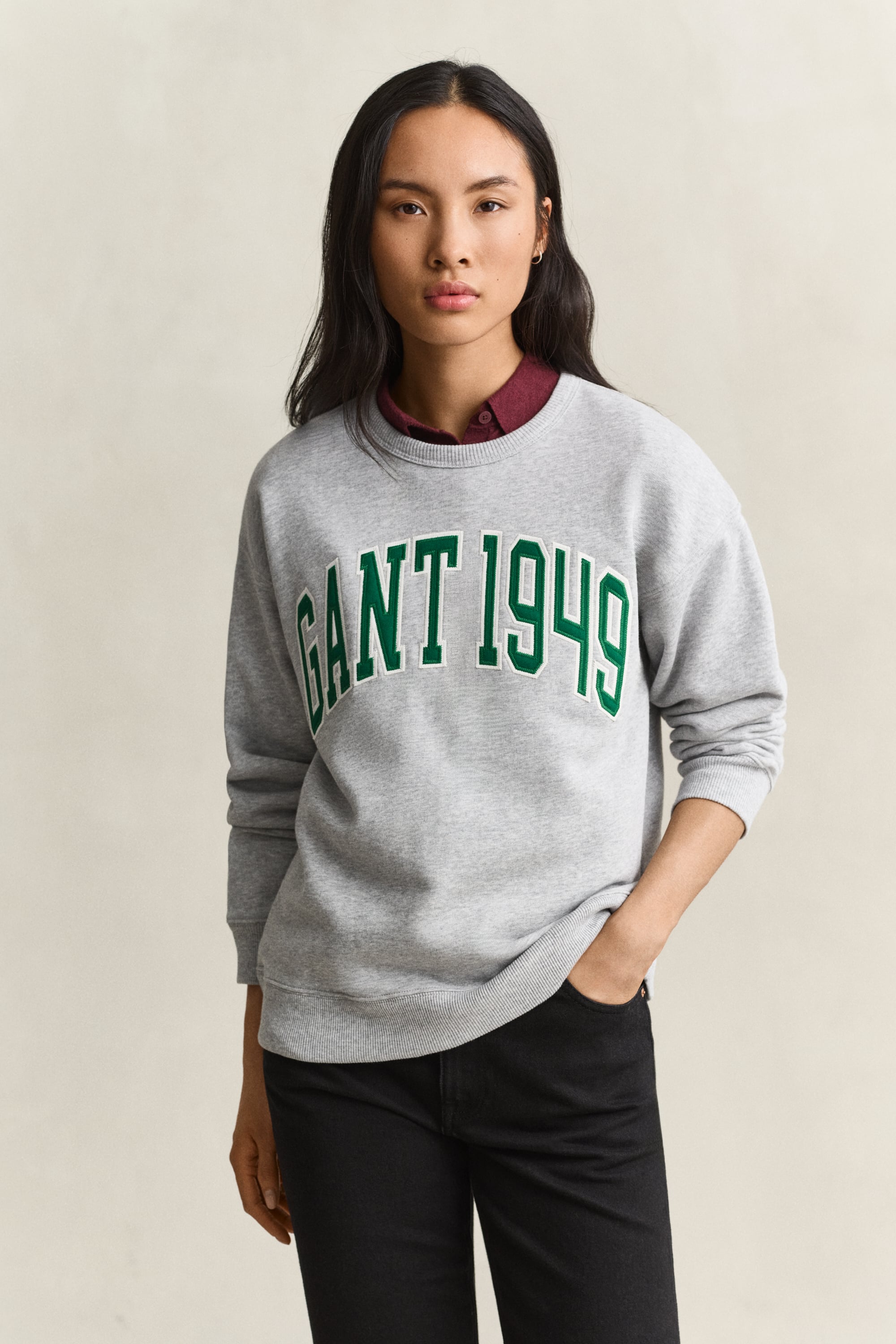 Graphic Sweatshirt LIGHT GREY MELANGE
