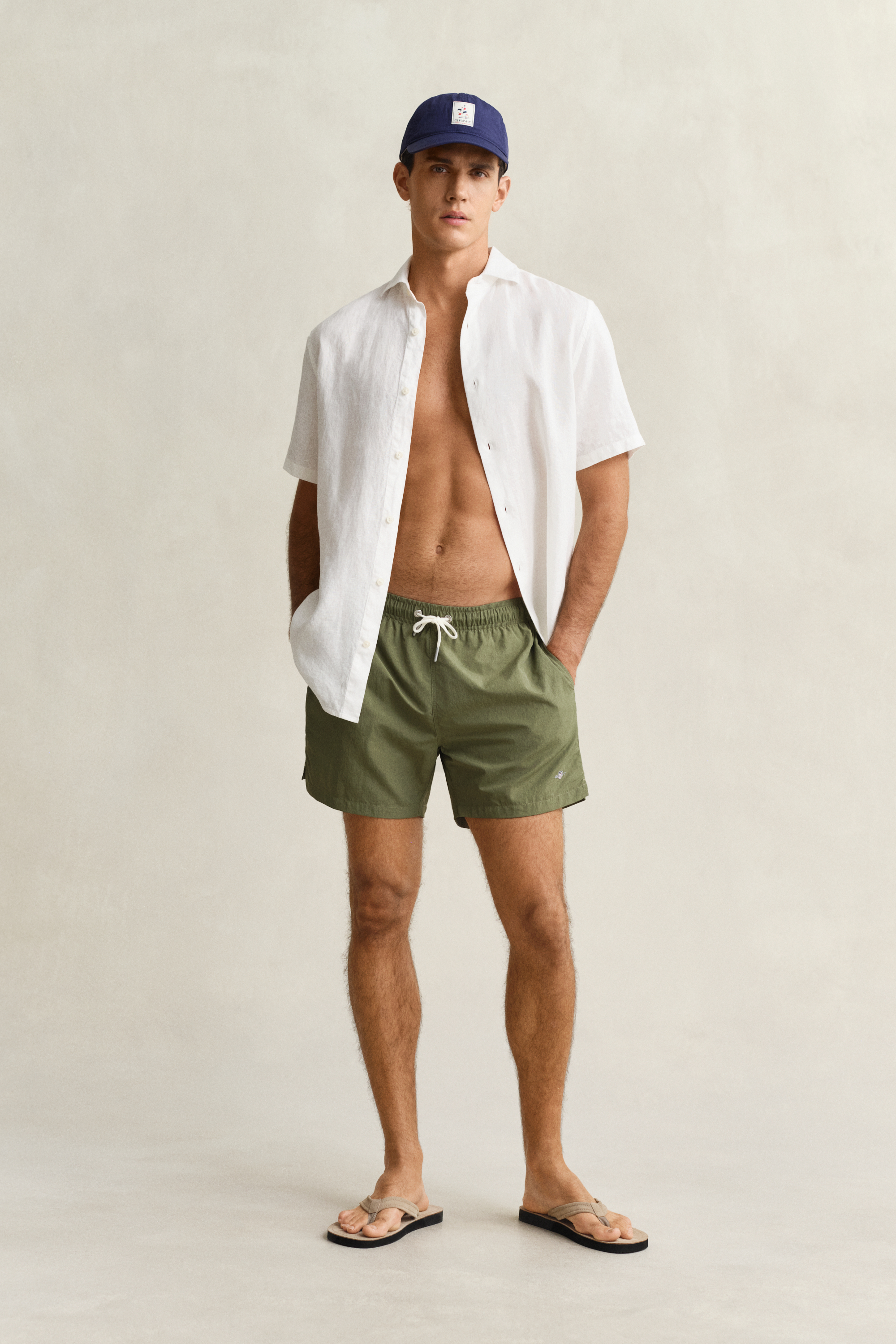 Gant Men's Dry Herb Green Swim Shorts (Xxxl)