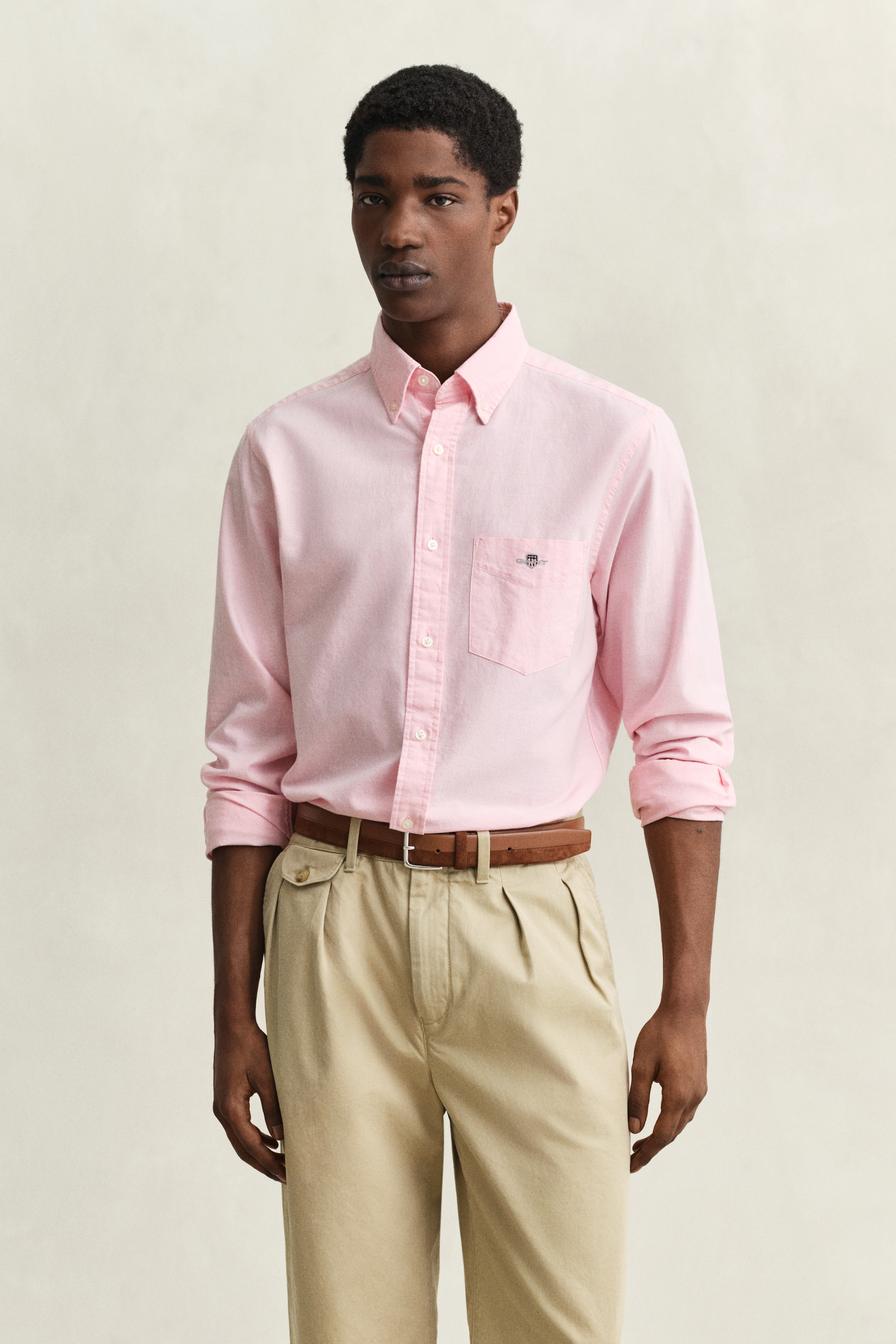 Gant Men's Washed Pink Regular Fit Classic Oxford Shirt (Xxl)