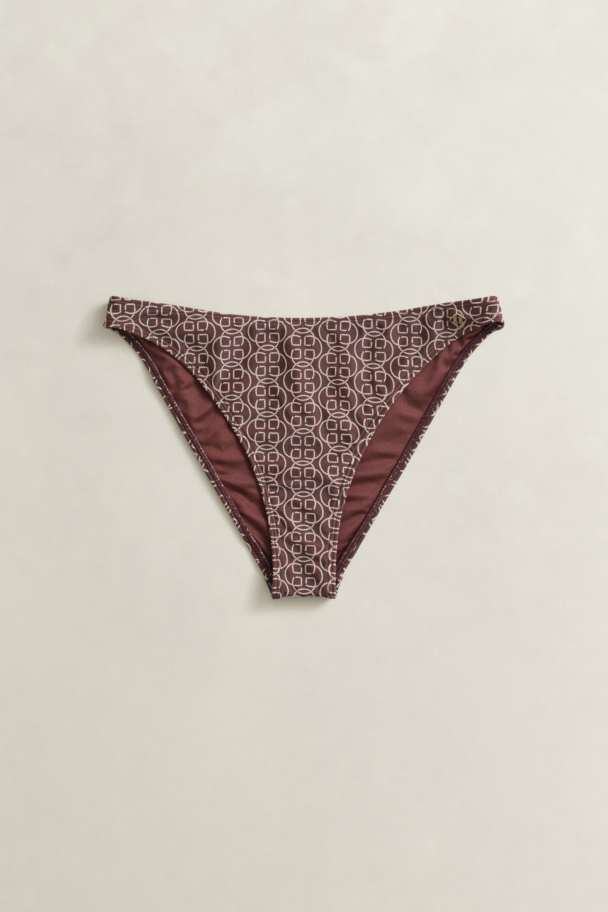Monogram Printed Hipster Bikini Bottoms