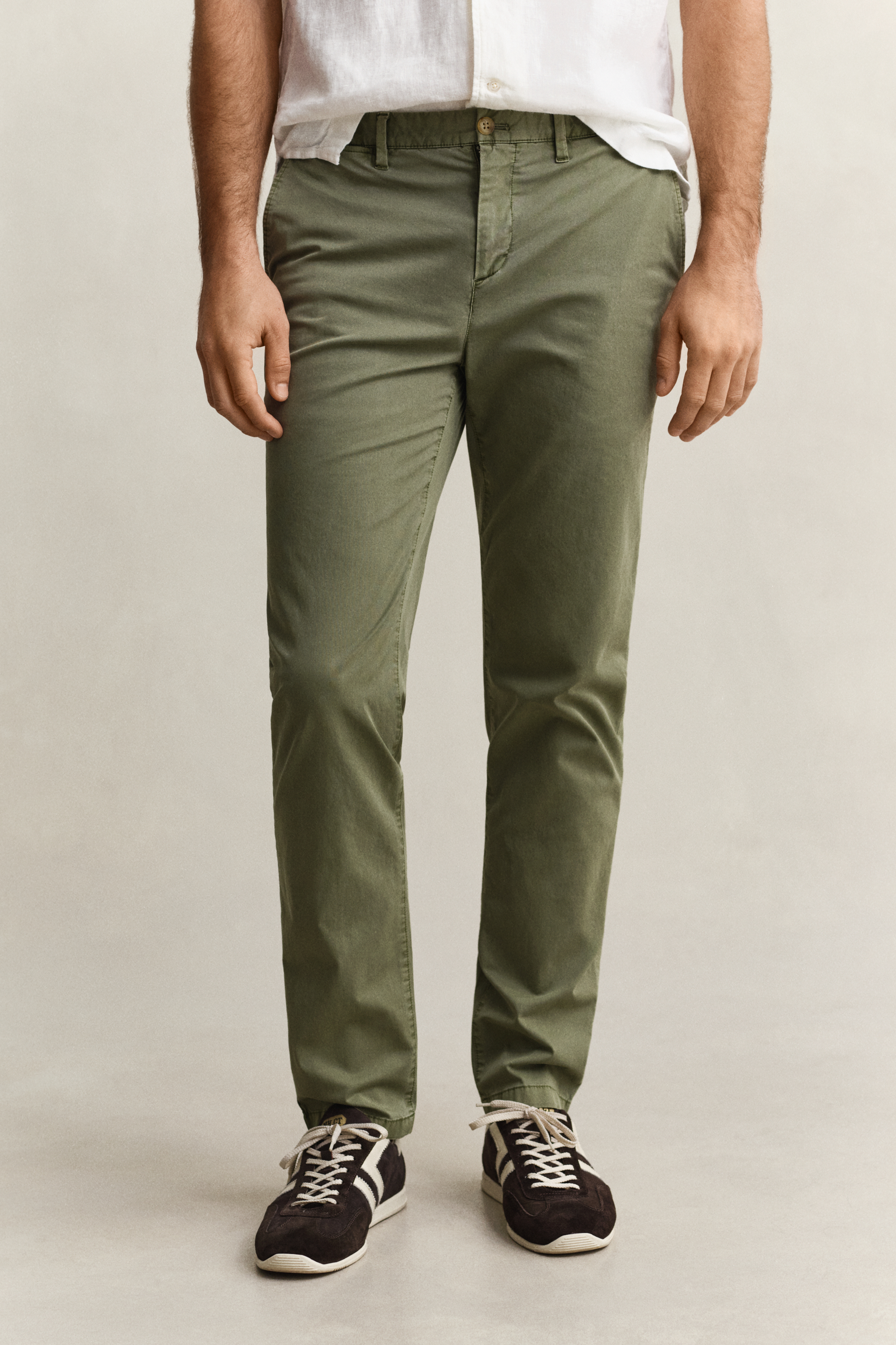 Gant Men's Dry Herb Green Sunfaded Chinos (38/34)