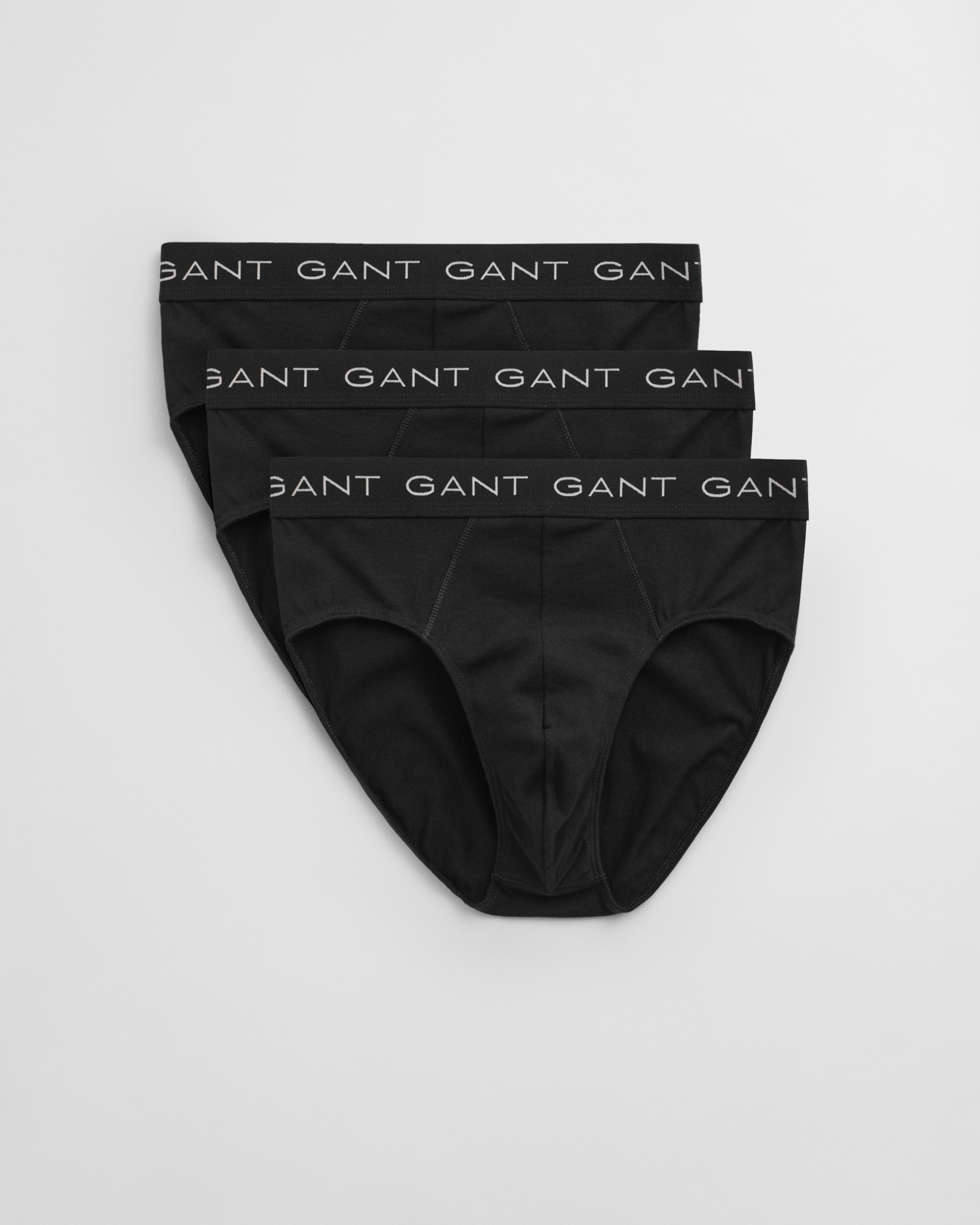 Gant Men's Black 3-Pack Briefs (L) Large