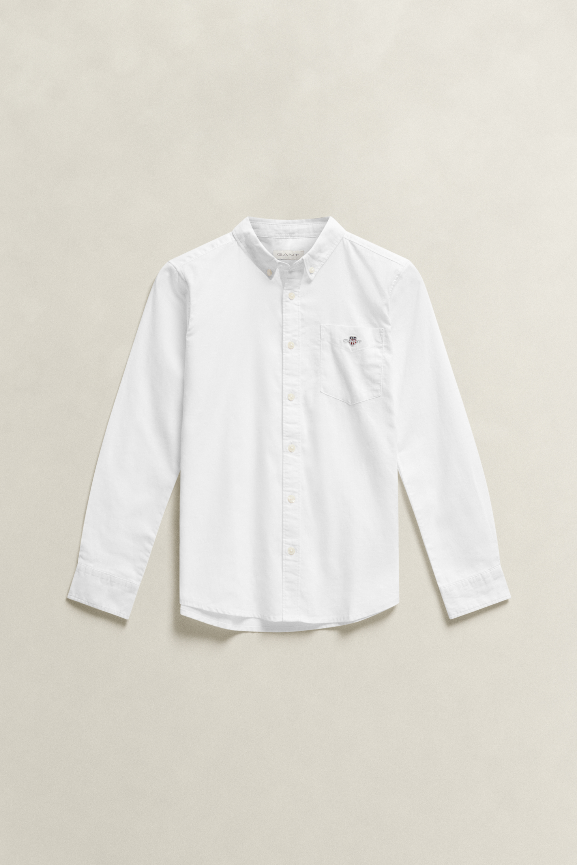 Gant Men's White Teens Teen Boys Linen Blend Shirt (134/140)