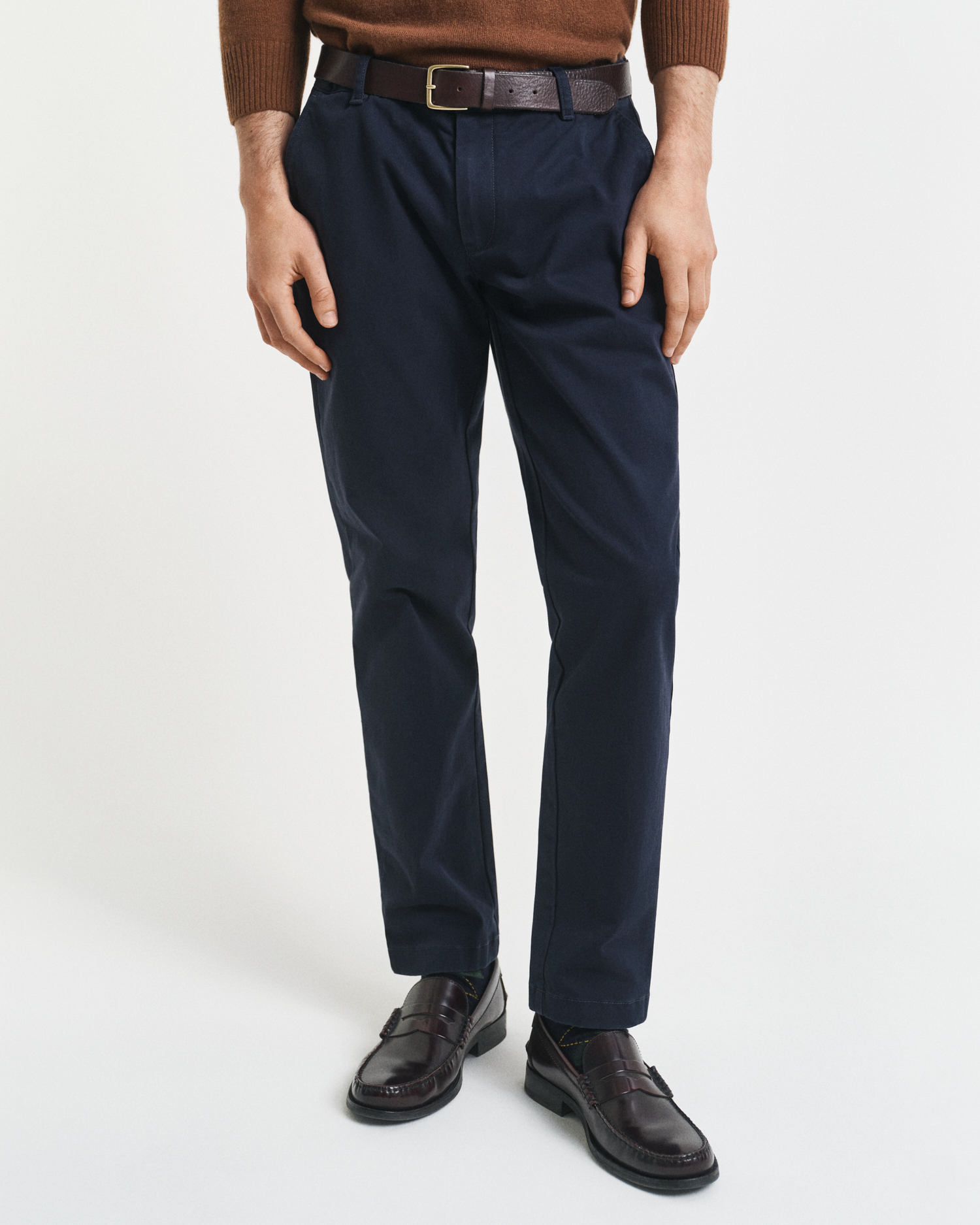 Gant Men's Navy Slim Fit Super Comfort Chinos (36/32) Evening Blue