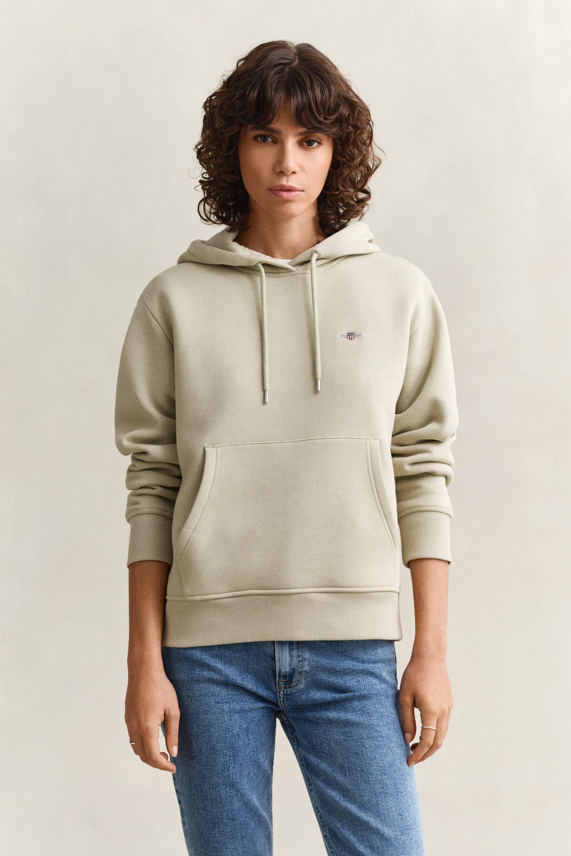 Gant Women's Country Beige Shield Hoodie (Xs)
