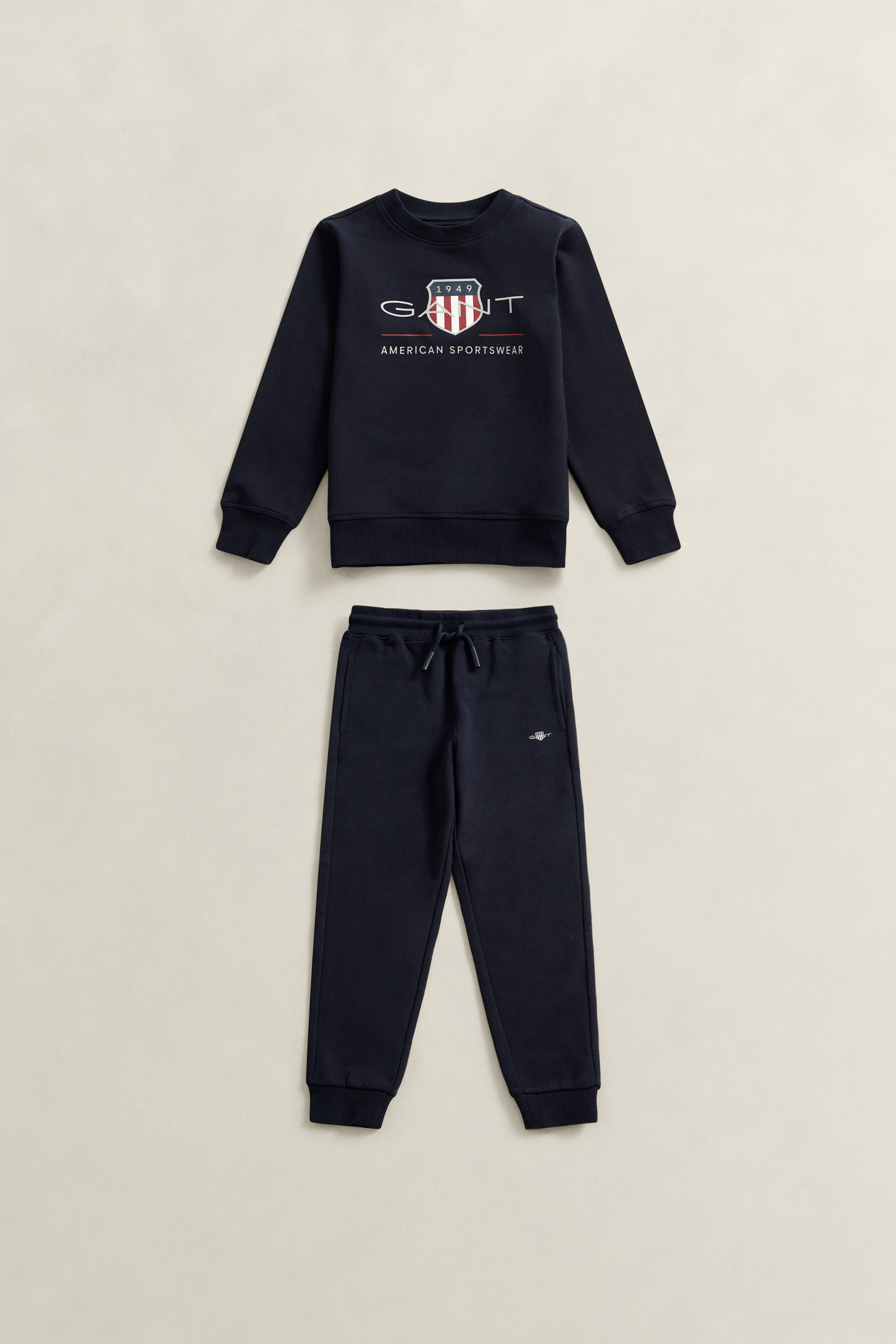 Gant Boys Navy Kids Archive Shield Sweatshirt & Sweatpants Set (122) Evening Blue