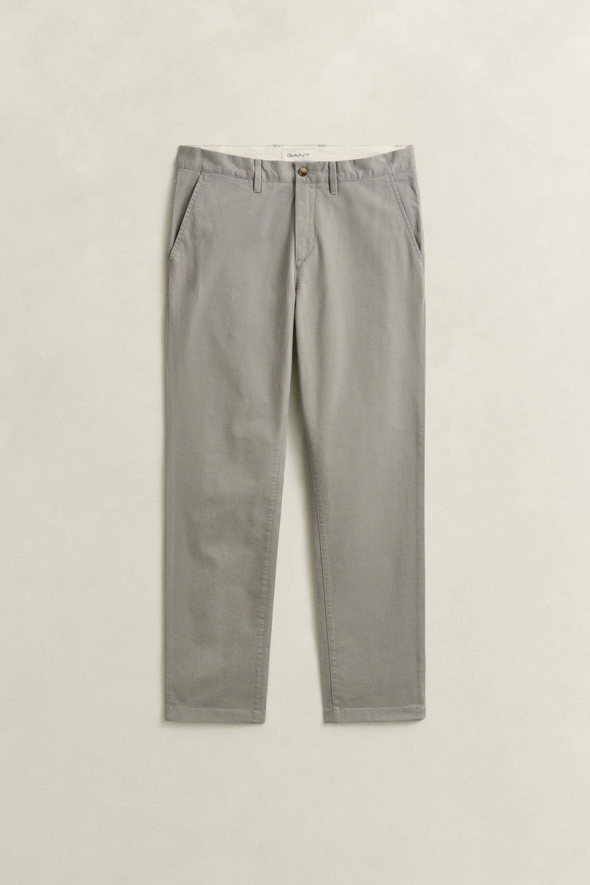Gant Men's Pewter Grey Regular Fit Classic Chinos (31/32)