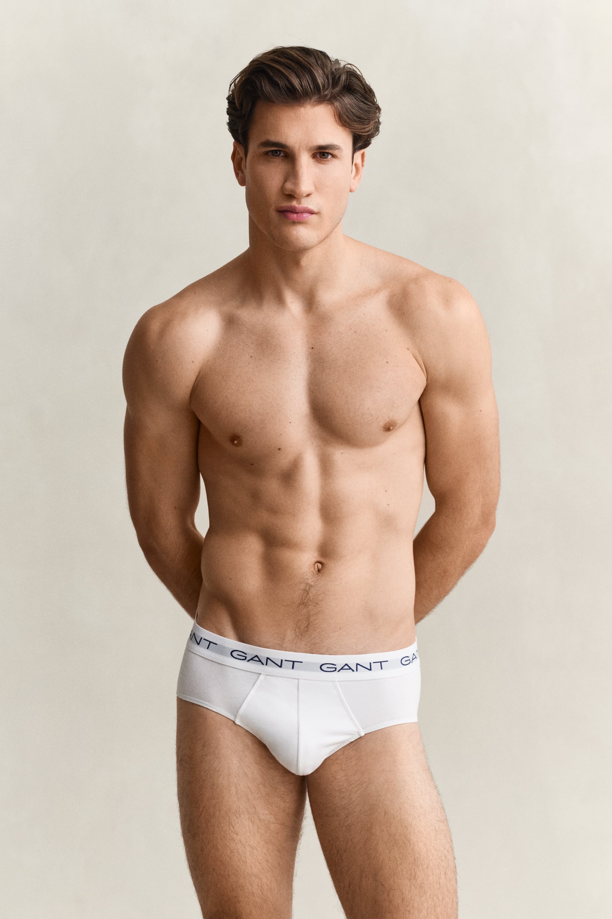 Gant Men's White 3-Pack Briefs (L)