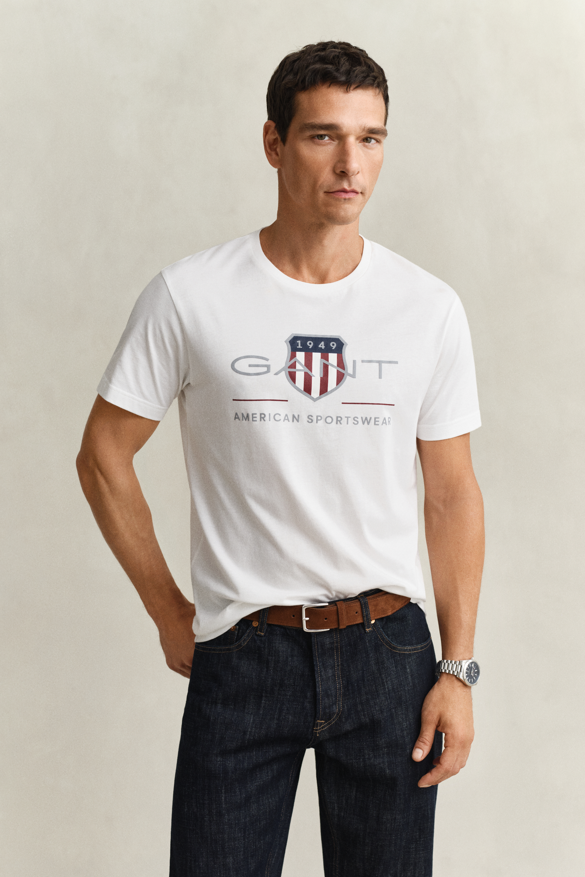 Gant Men's White Archive Shield T-Shirt (Xxxl)