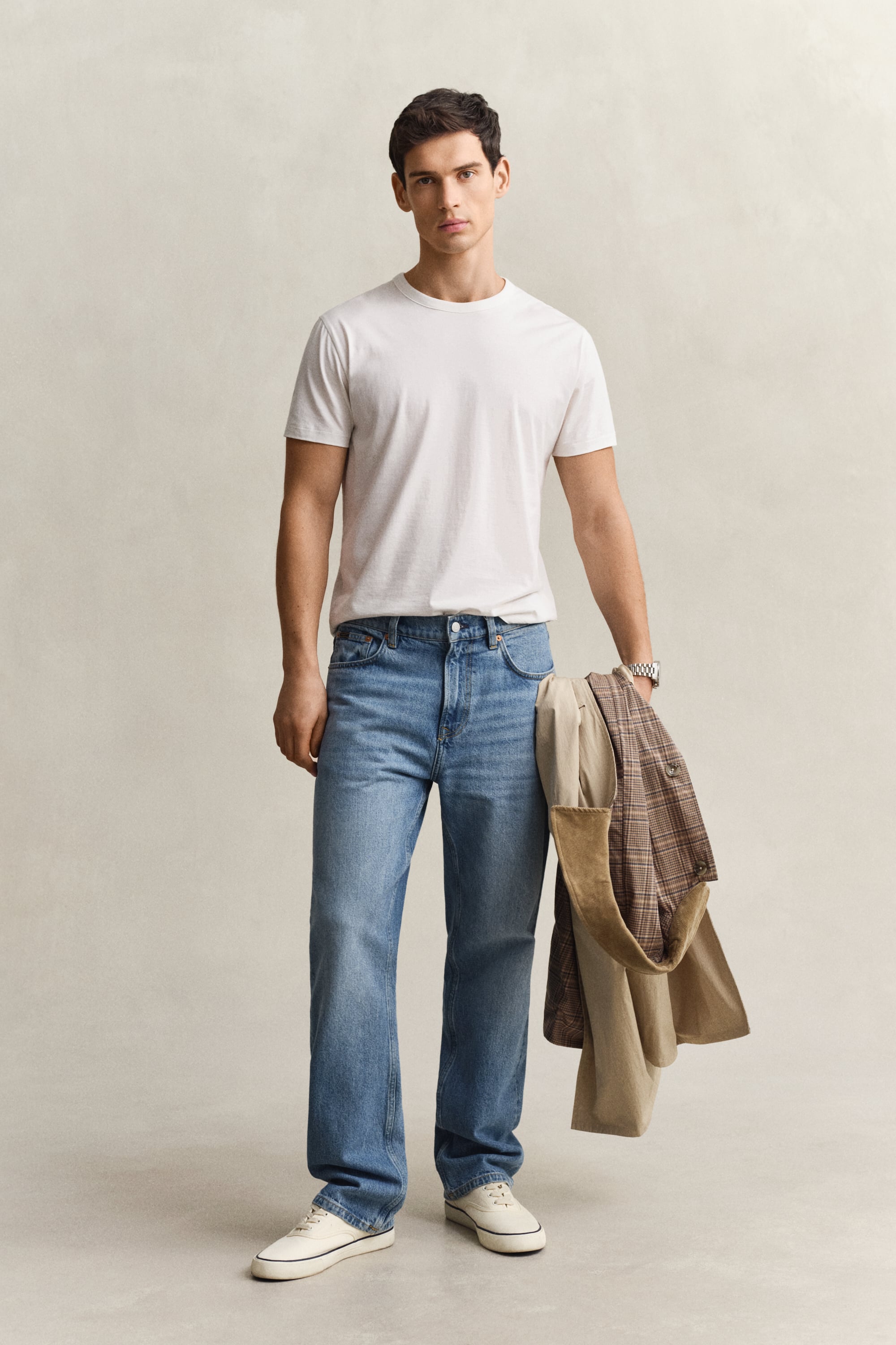 Gant Men's Light Blue Straight Fit Jeans (38/34) Semi Worn In