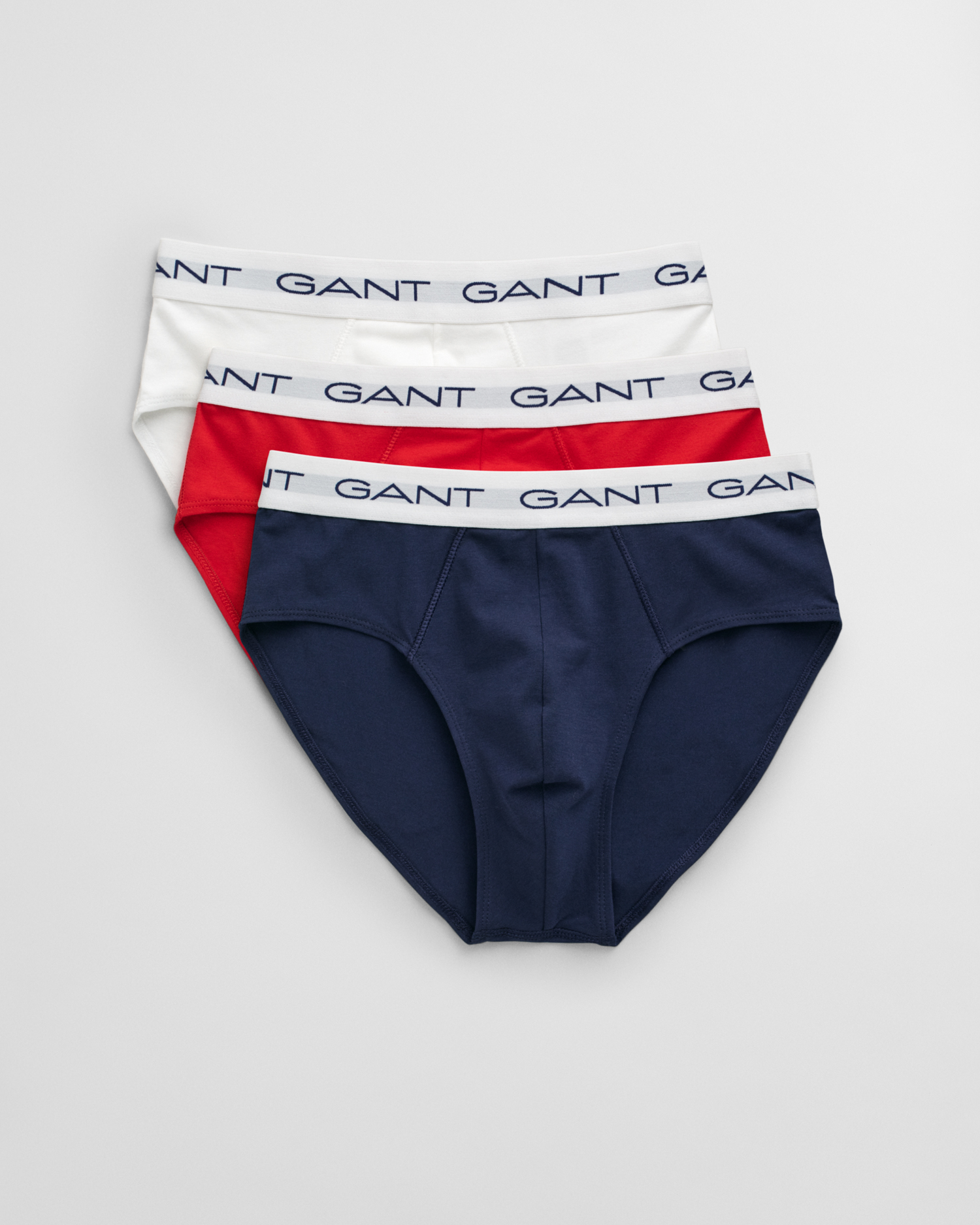 Gant Men's Multicolor 3-Pack Briefs (L) Large