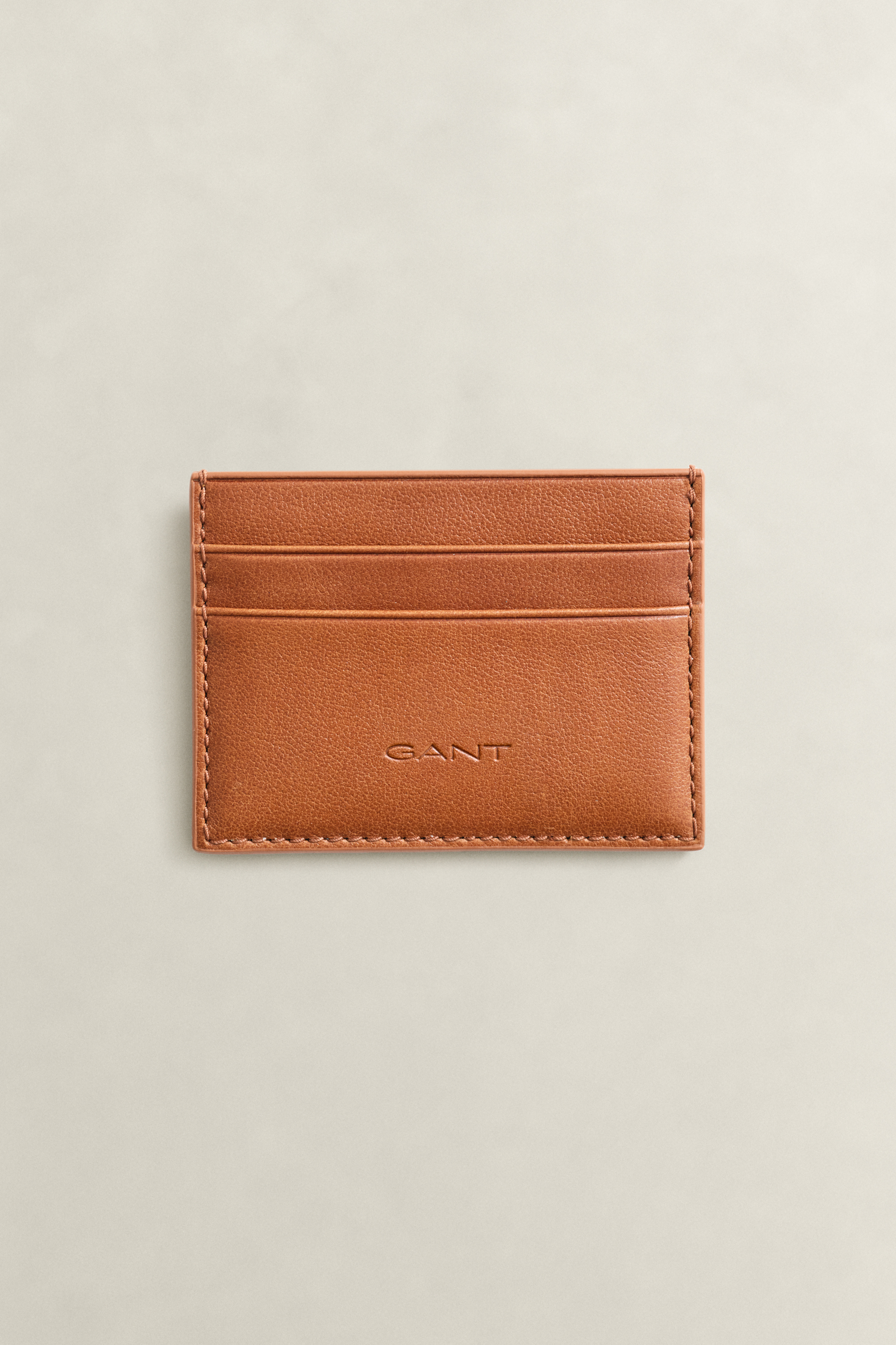Gant Men's Marron Leather Card Holder - Image 2