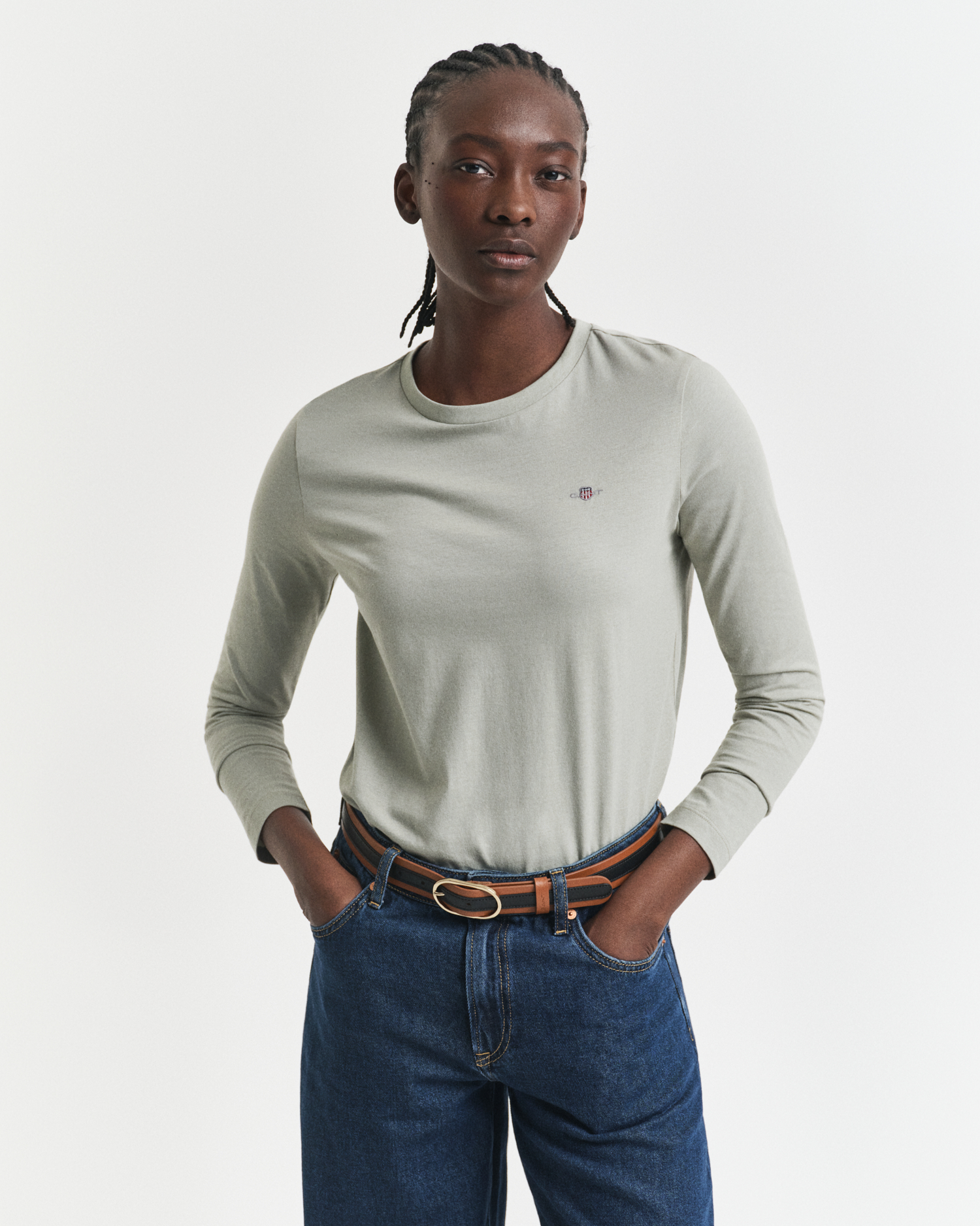 Gant Women's Shield Long Sleeve T-Shirt (S) Small
