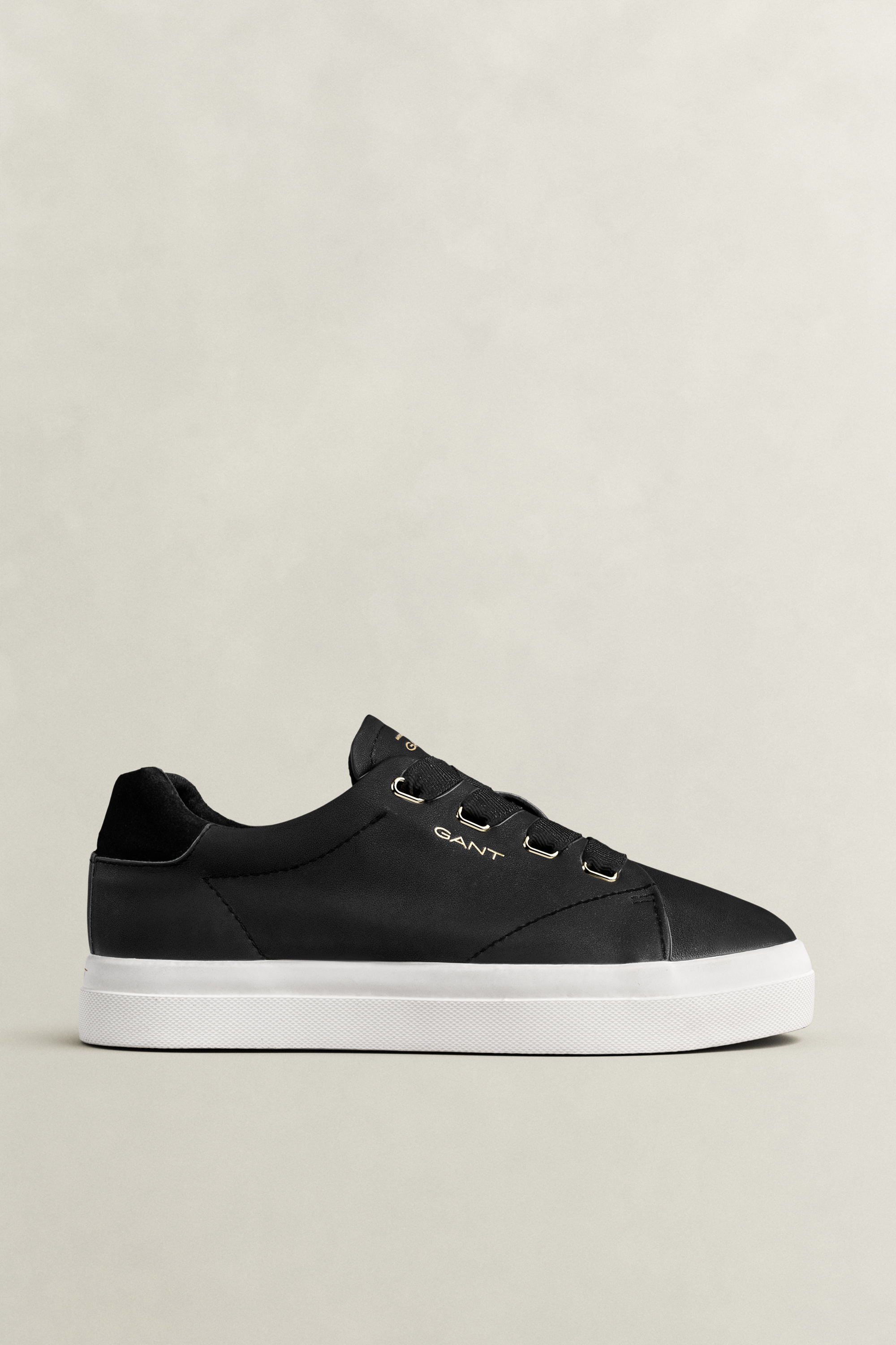 Gant Women's Black Avona Leather Sneakers (39)