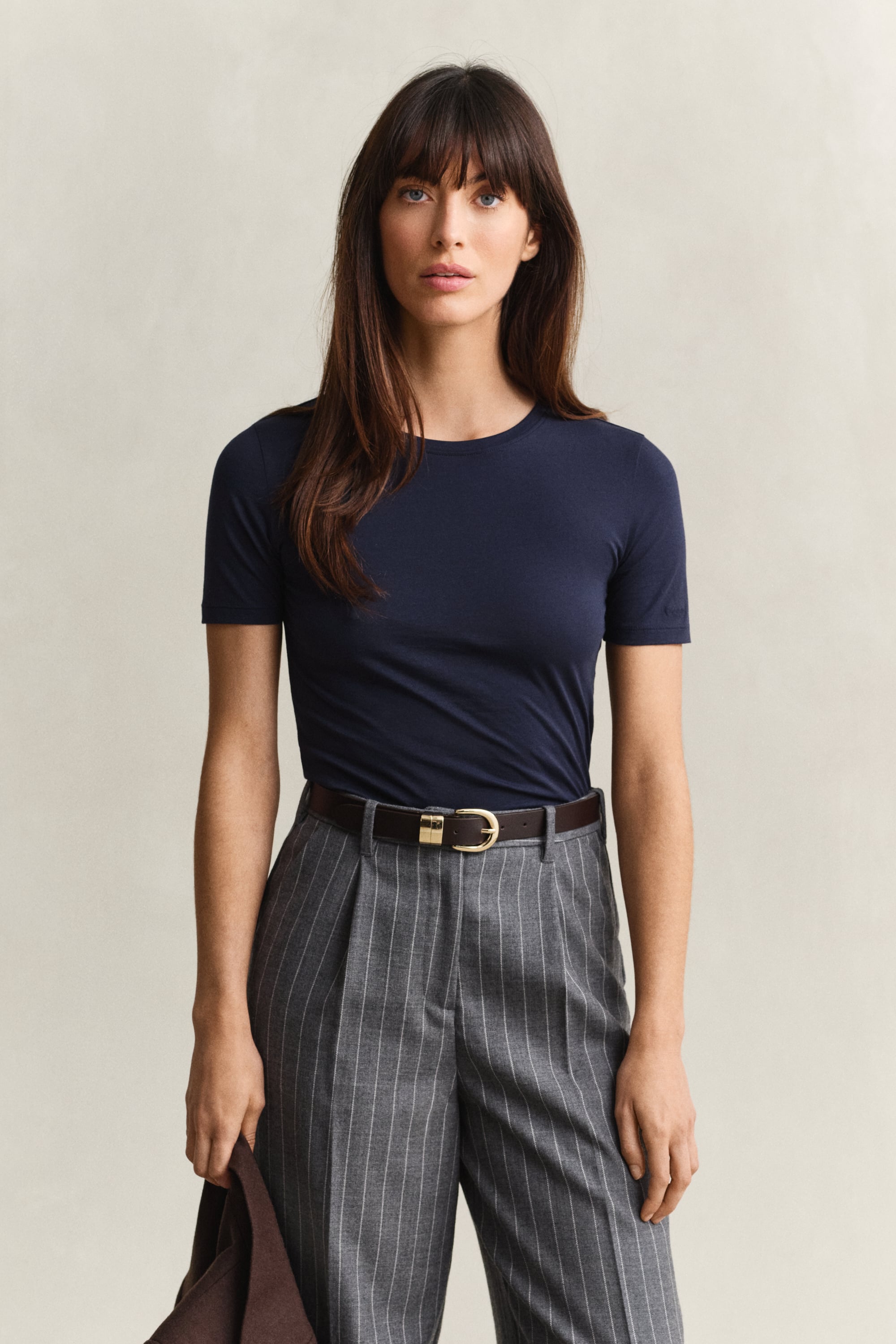 Gant Light Cotton T-shirt In Blue