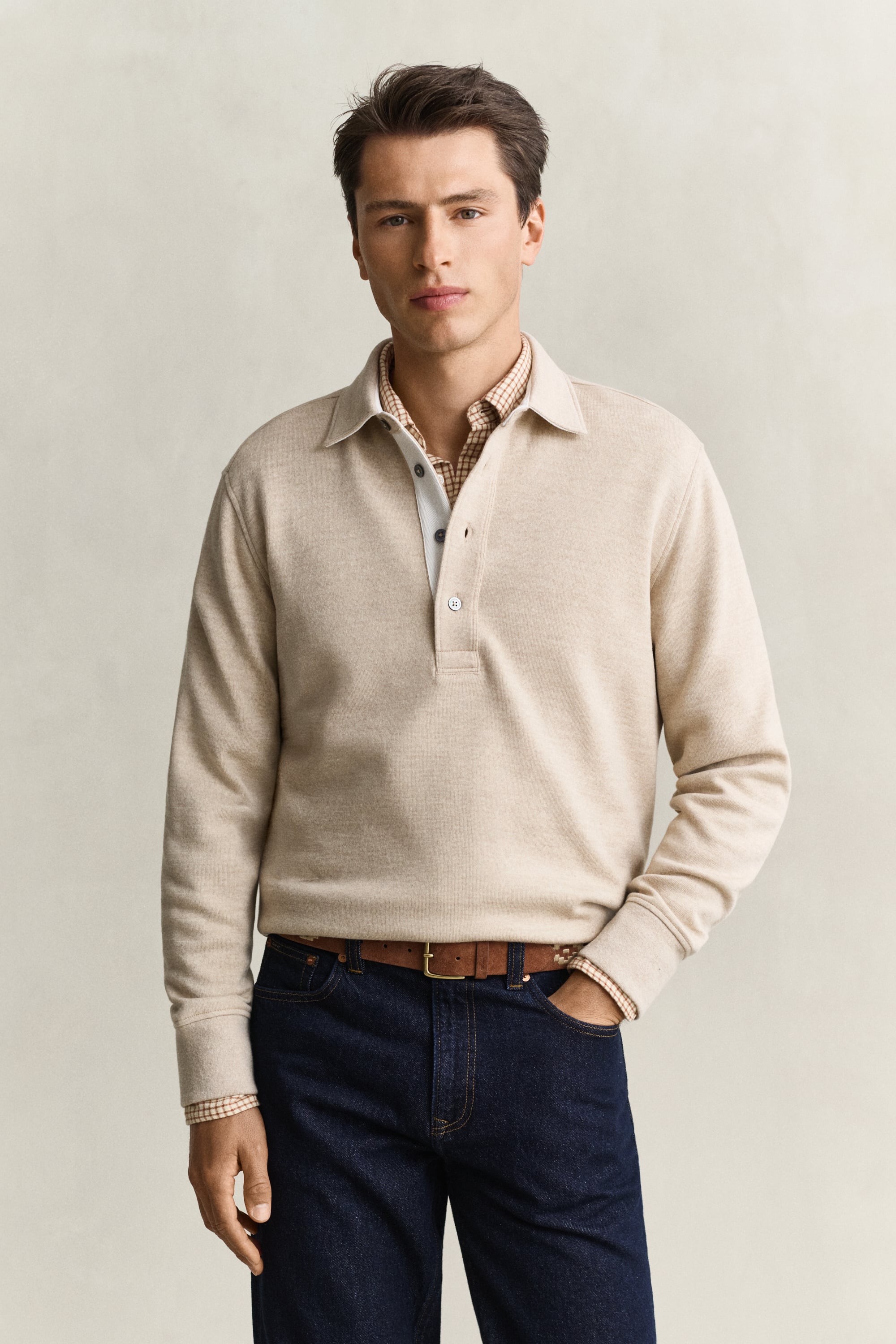 Wool Blend Rugger OAT MELANGE