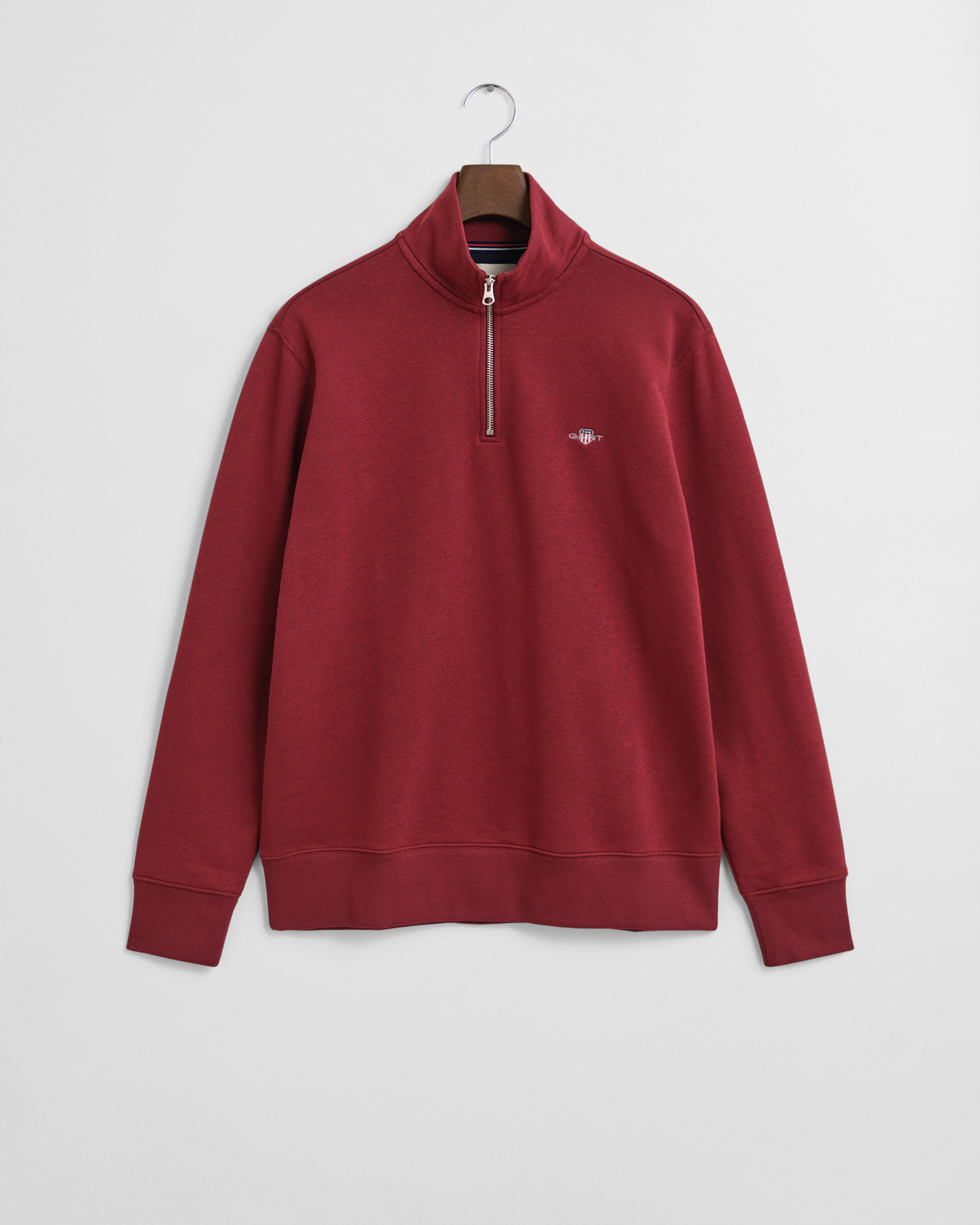 Gant Men's Red Shield Half-Zip Sweatshirt (S) Small